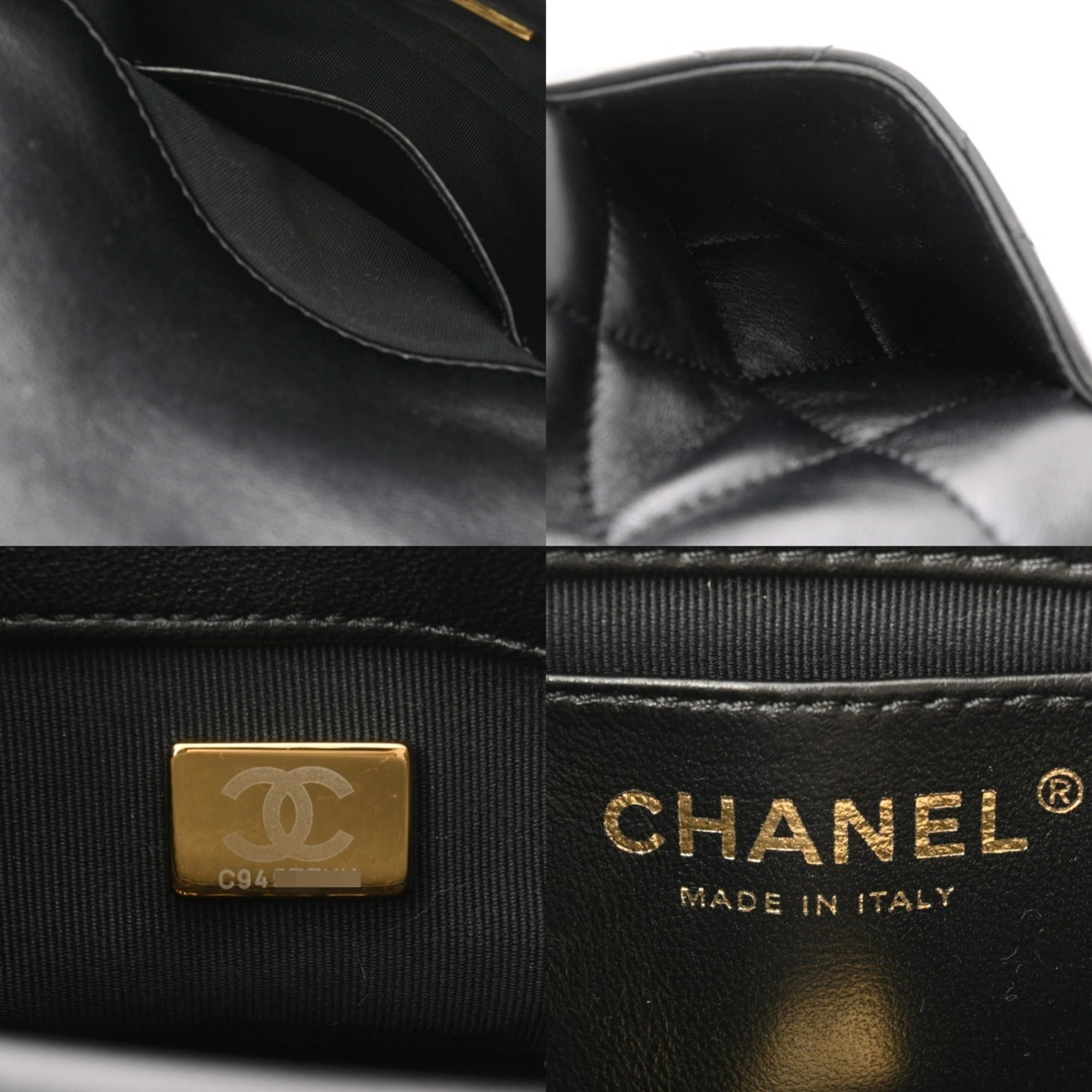 Chanel Black Leather Shoulder Bag (Pre-Owned)