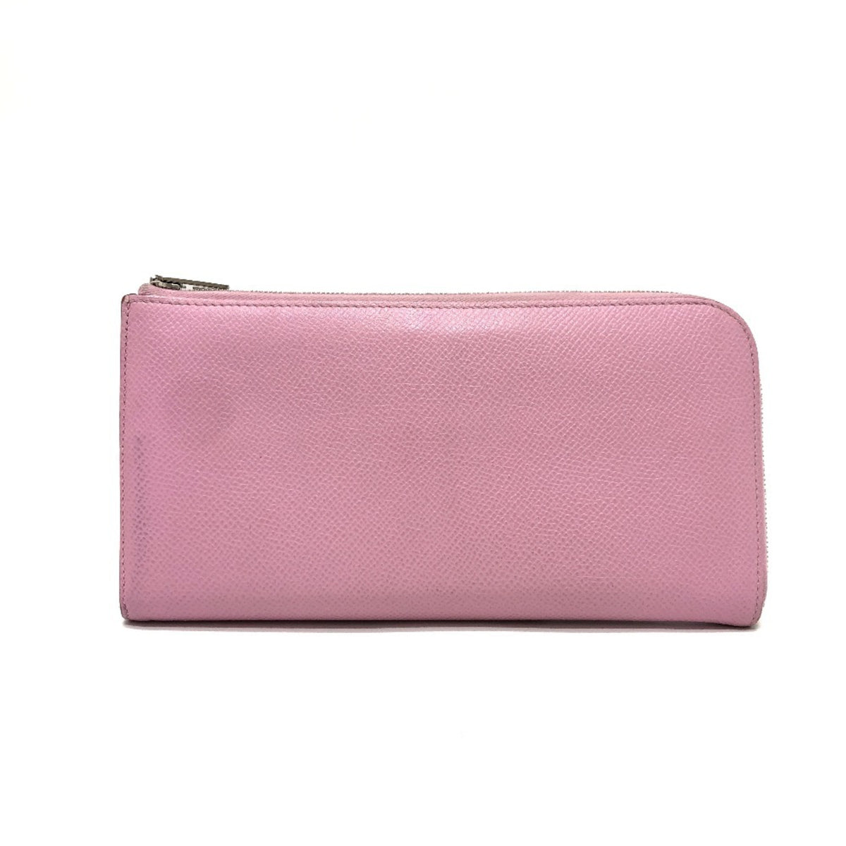 Hermes Pink Yellow Epsom Leather Long Wallet (Bi-Fold) (Pre-Owned)