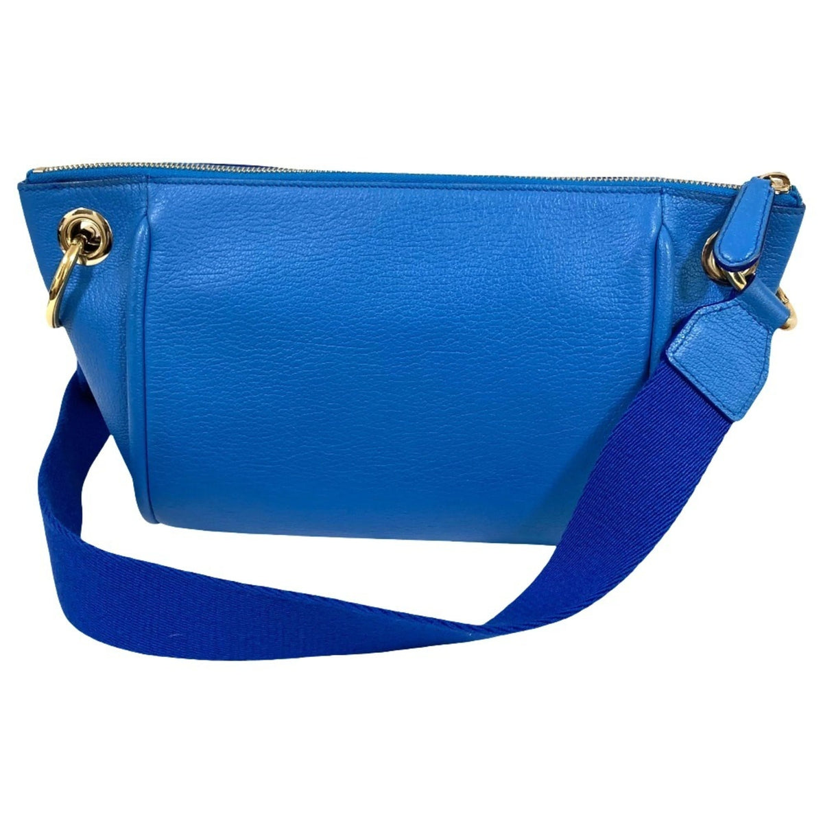 Bally Blue Leather Shoulder Bag (Pre-Owned)