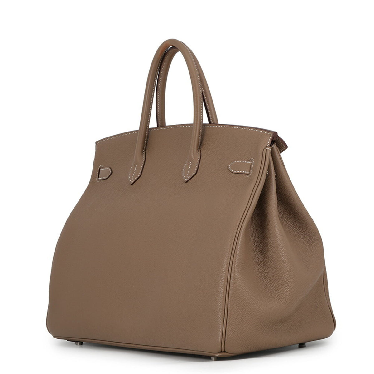 Hermes Etoupe Gray Togo Leather Handbag (Pre-Owned)