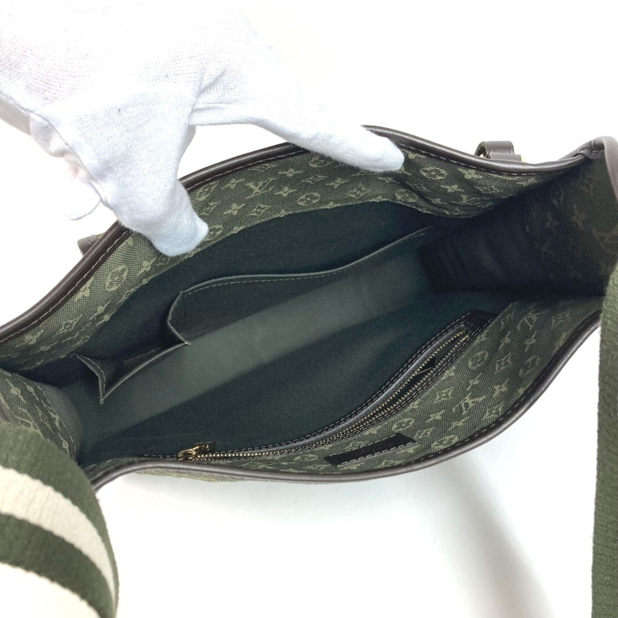 Louis Vuitton Khaki Monogram Mini Canvas Shoulder Bag (Pre-Owned)