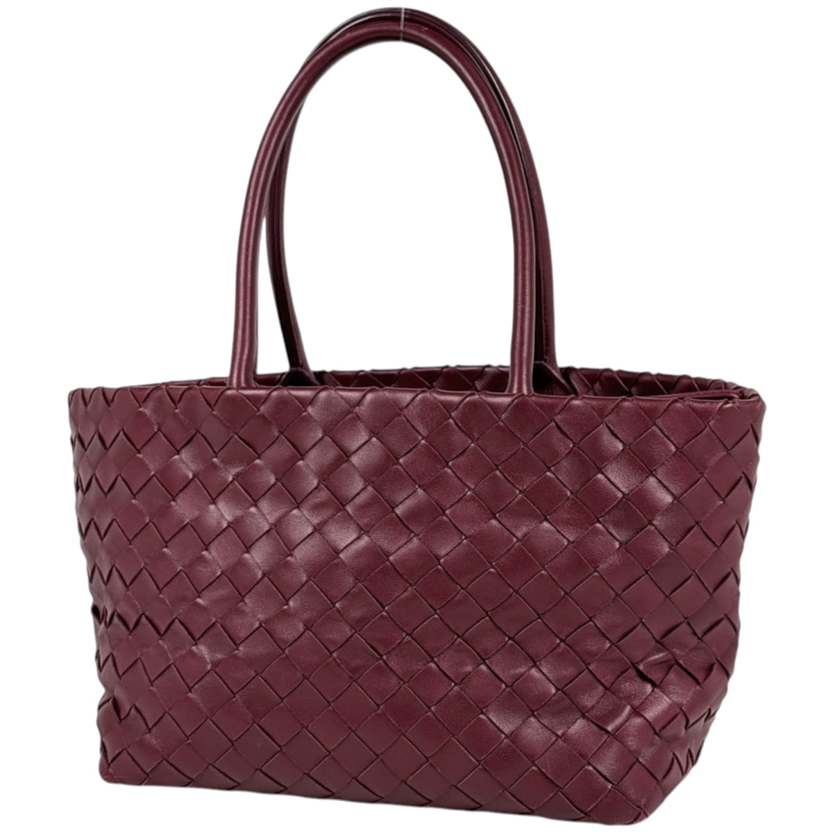 Bottega Veneta Bordeaux Leather Handbag (Pre-Owned)