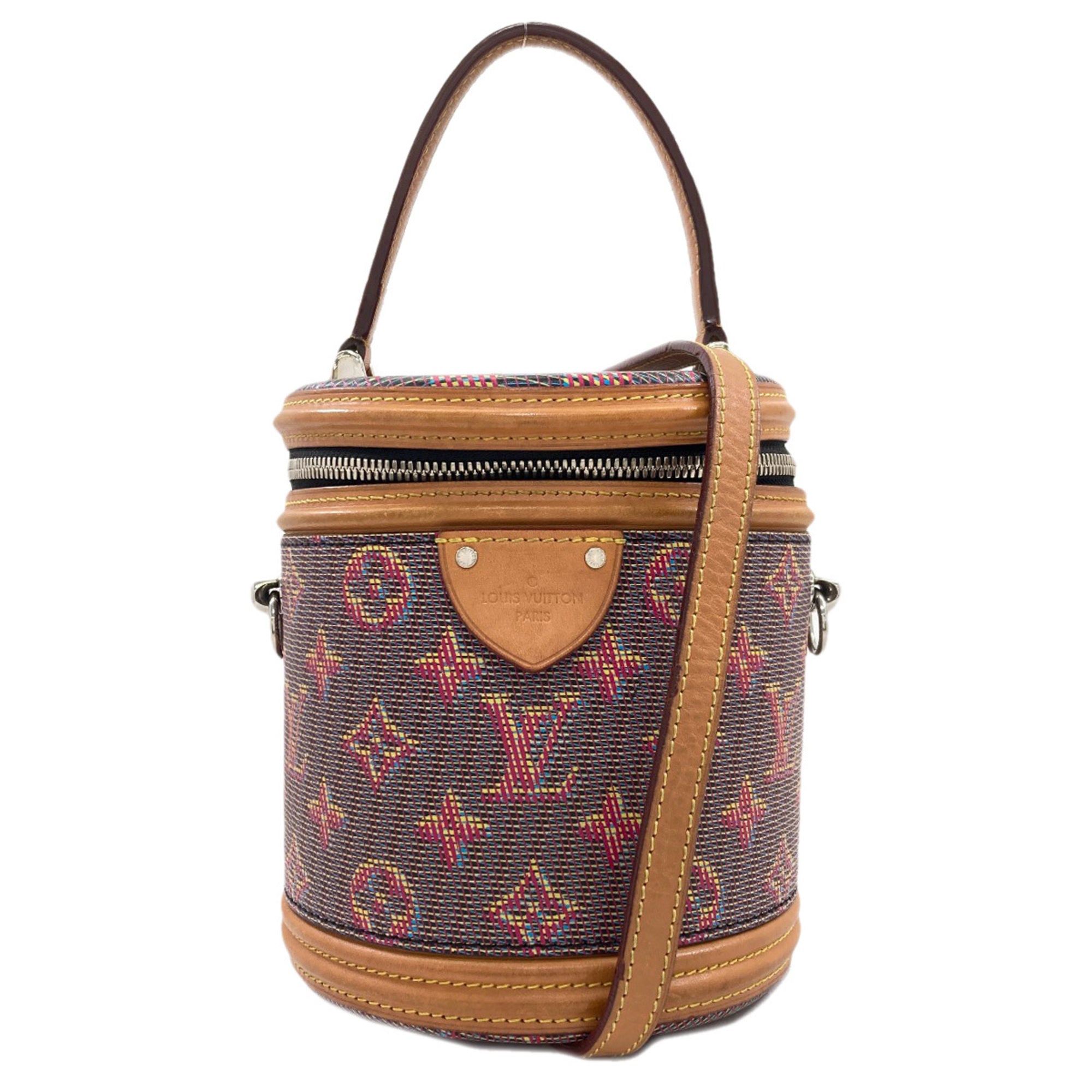 Louis Vuitton Brown Red Color Handbag (Pre-Owned)