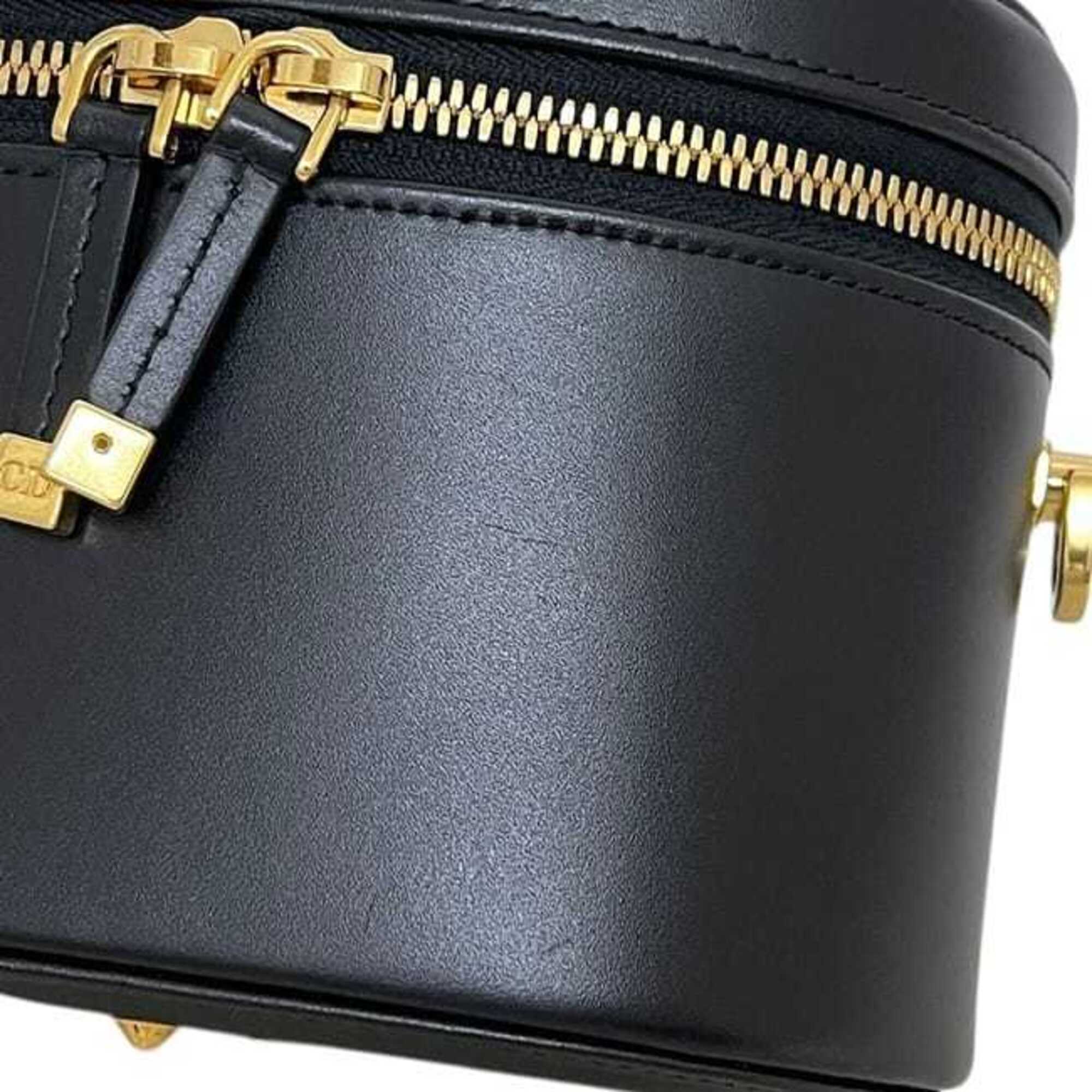 Christian Dior Black Leather Shoulder Bag (Pre-Owned)