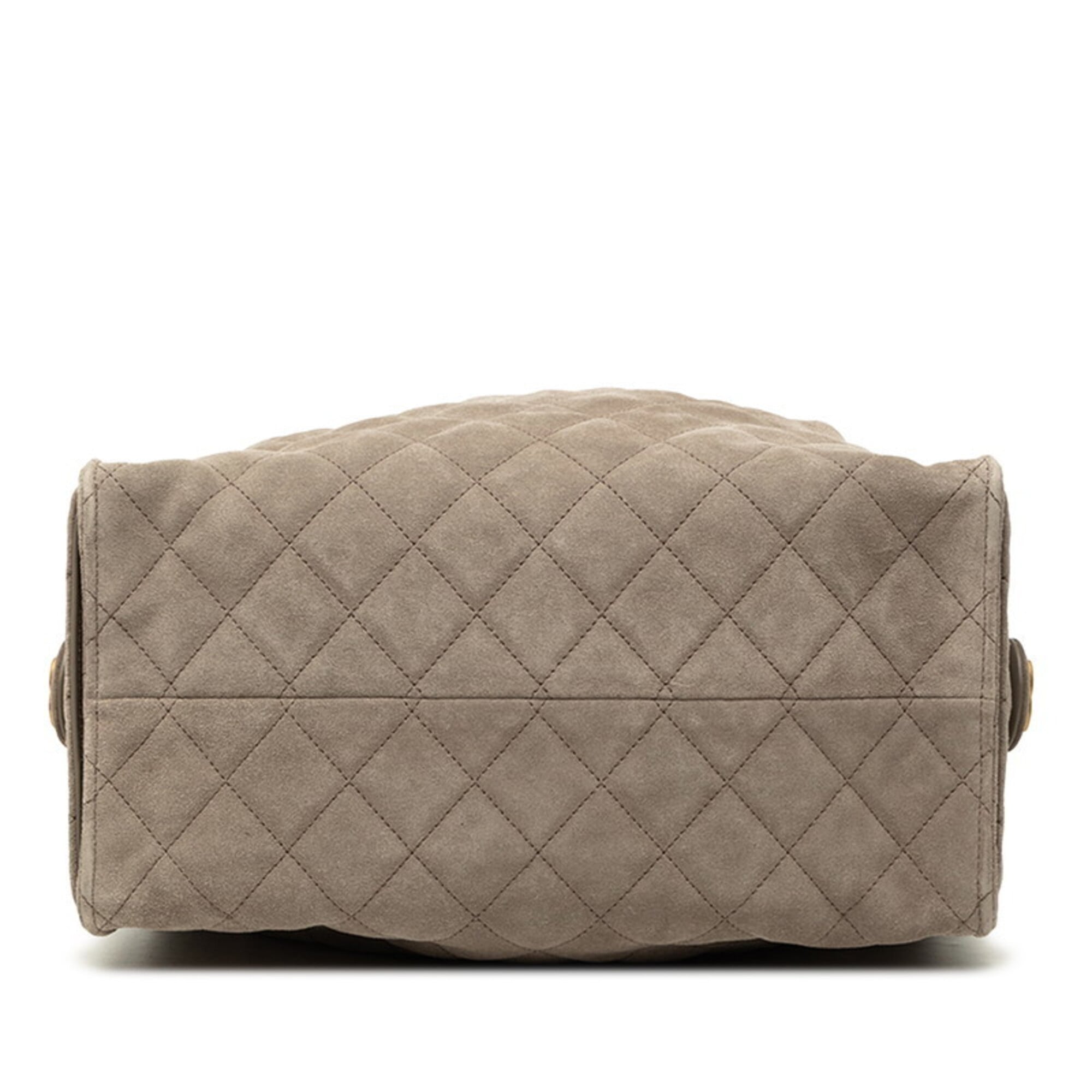 Chanel Beige Suede Shoulder Bag (Pre-Owned)