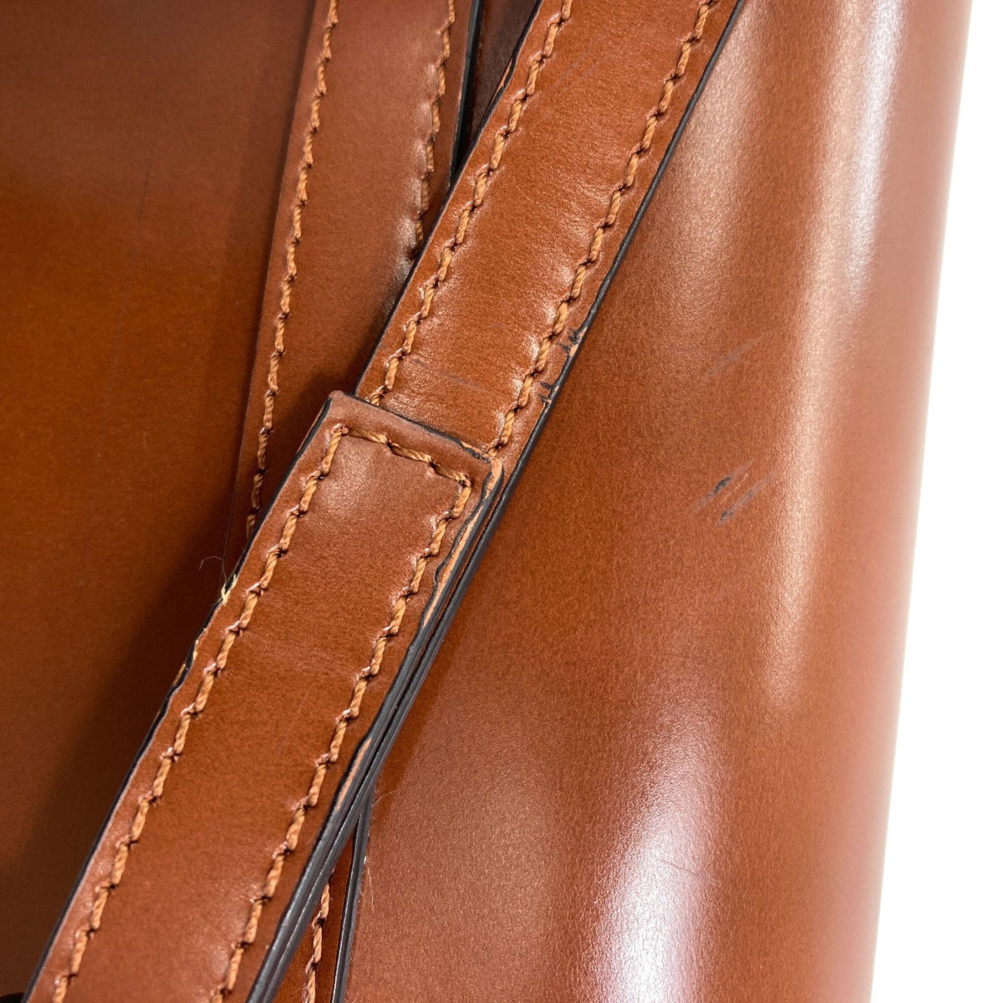 Loewe Brown Leather Shoulder Bag (Pre-Owned)