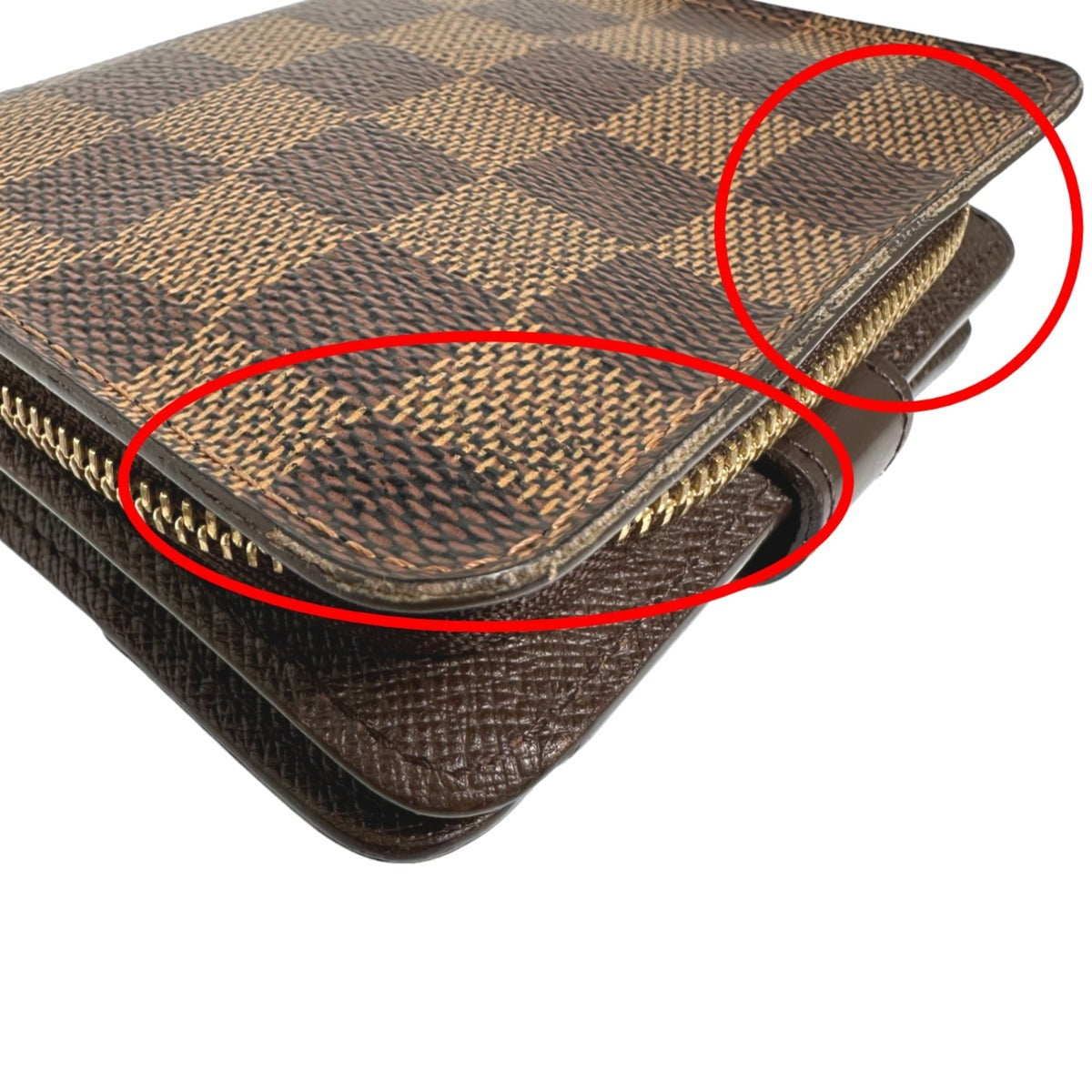 Louis Vuitton Damier Brown Damier Canvas Wallet (Bi-Fold) (Pre-Owned)