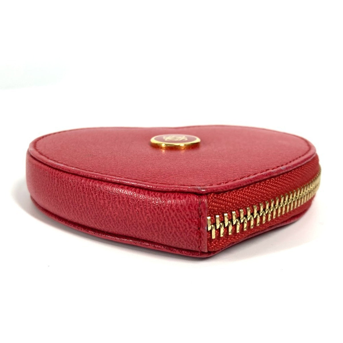 Loewe Red Color Leather Coin Purse/Coin Case (Pre-Owned)