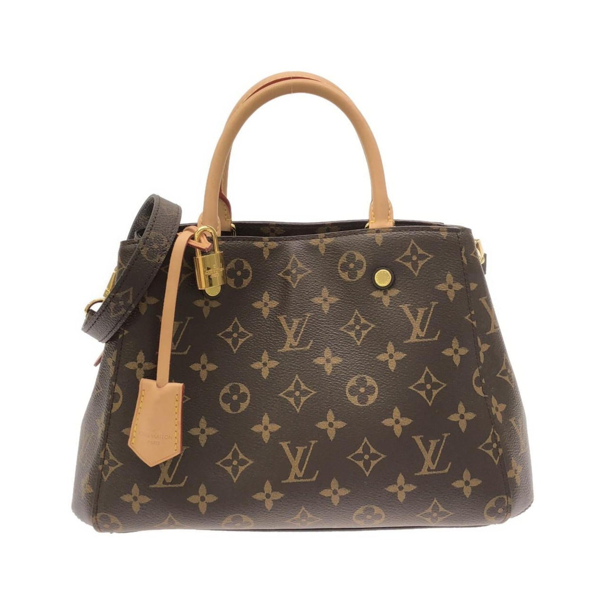 Louis Vuitton Brown Coated Canvas Handbag (Pre-Owned)