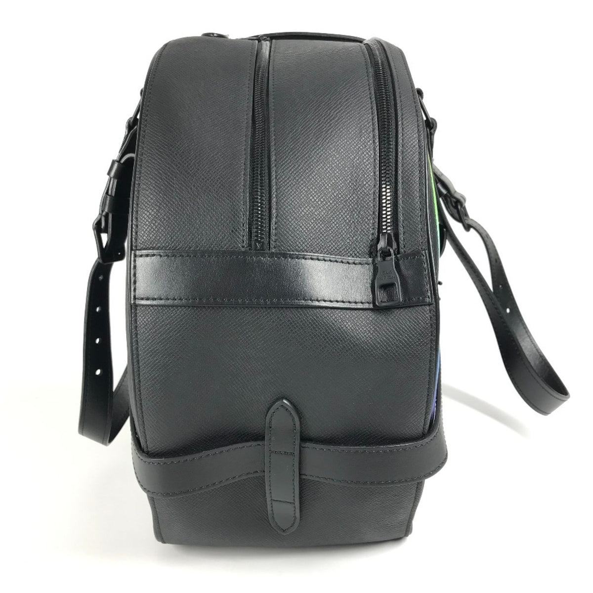 Louis Vuitton Taiga Ardoise Black Taiga Leather Pochette Shoulder Bag (Pre-Owned)