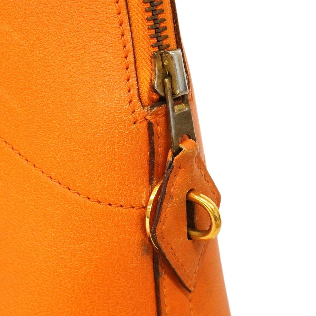 Hermes Orange Gulliver Leather Handbag (Pre-Owned)