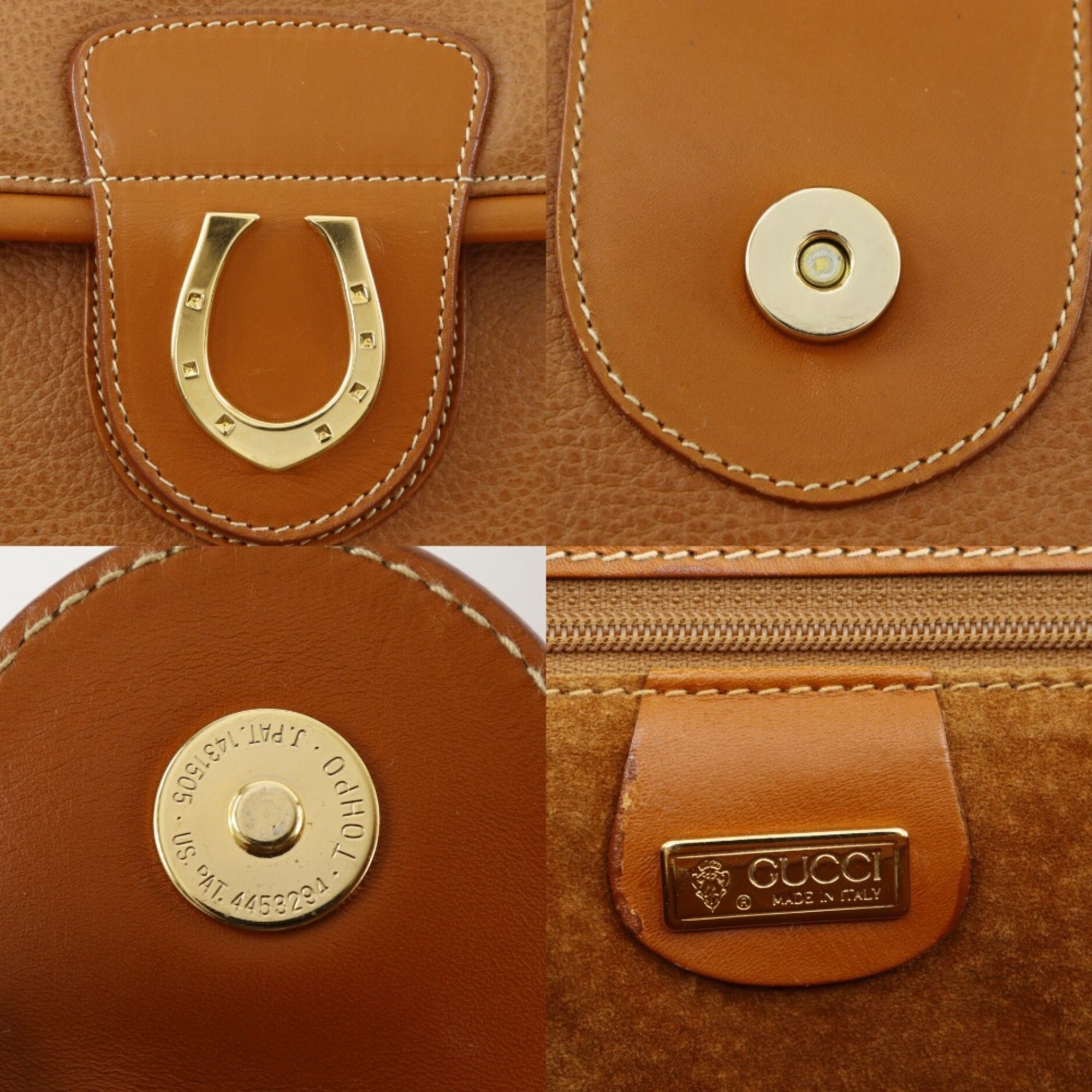 Gucci Brown Leather Tote Bag (Pre-Owned)