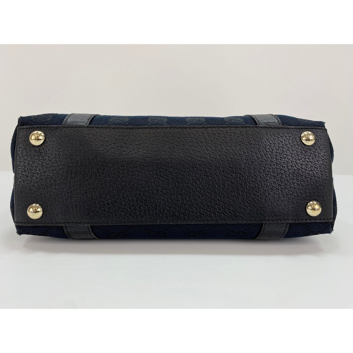 Gucci Clear Navy Gg Canvas Handbag (Pre-Owned)