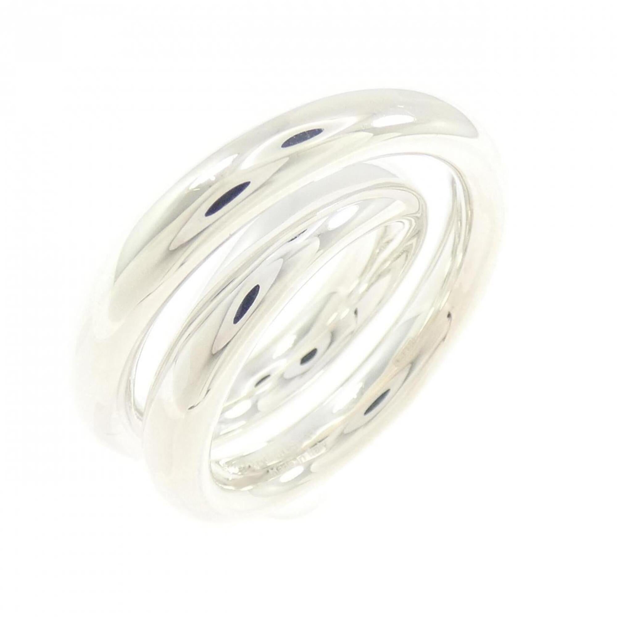 Hermes Silver 925 Band Ring (Pre-Owned)