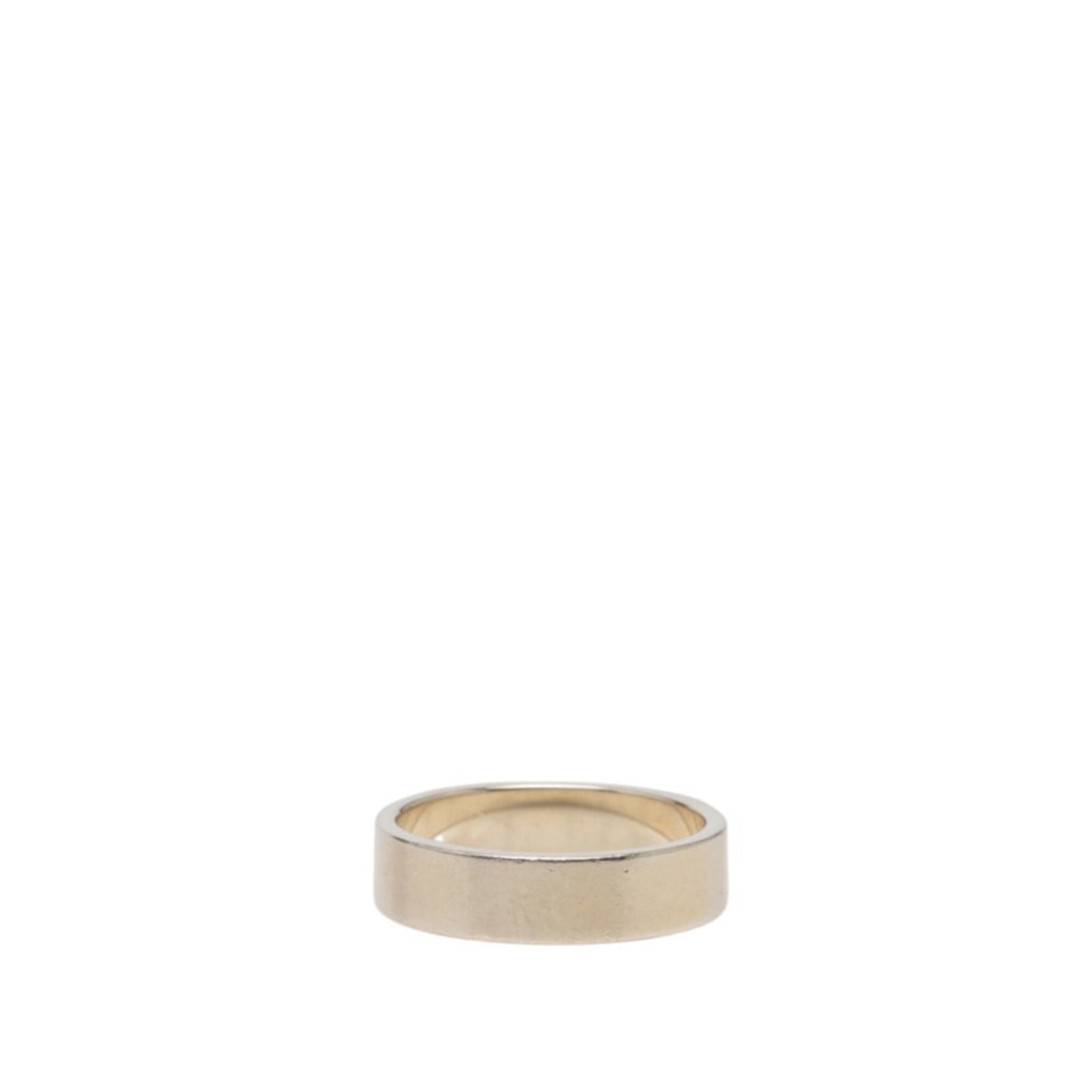 Hermes Cyan Silver 925 Band Ring (Pre-Owned)