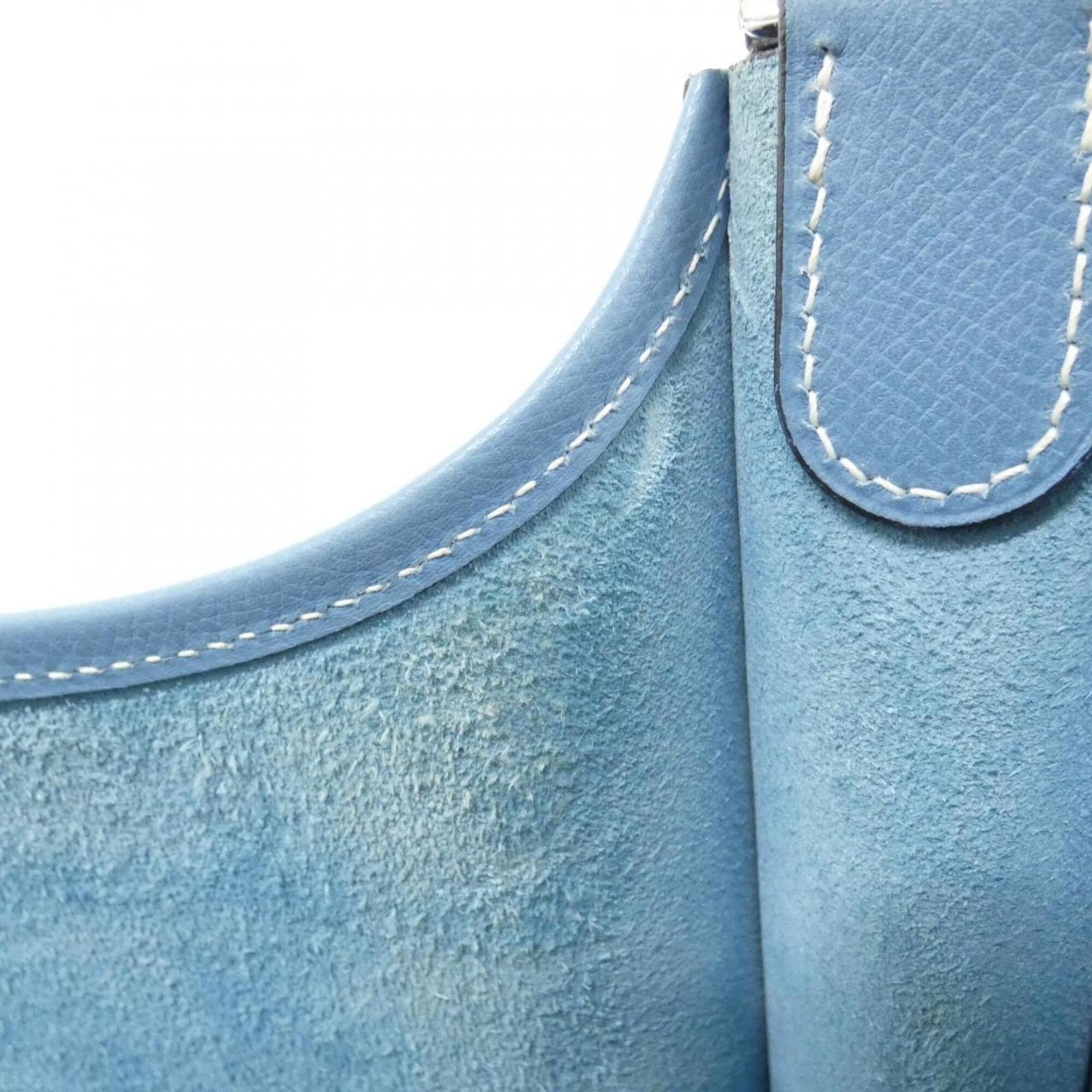 Hermes Blue Jean Epsom Leather Shoulder Bag (Pre-Owned)