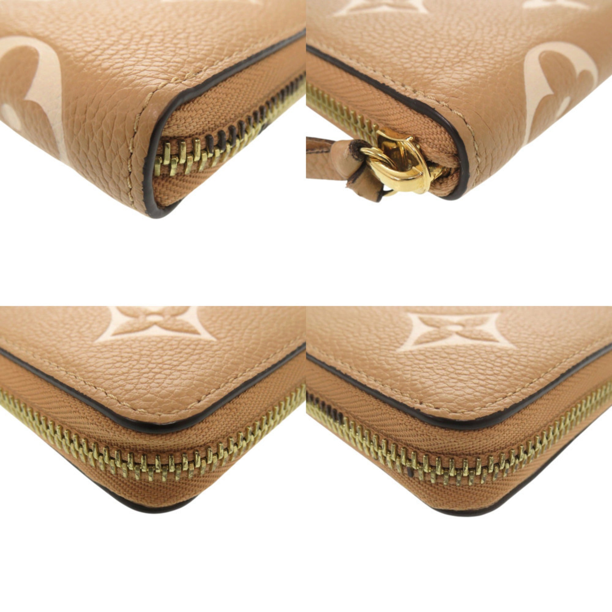 Louis Vuitton Beige Monogram Empreinte Long Wallet (Bi-Fold) (Pre-Owned)