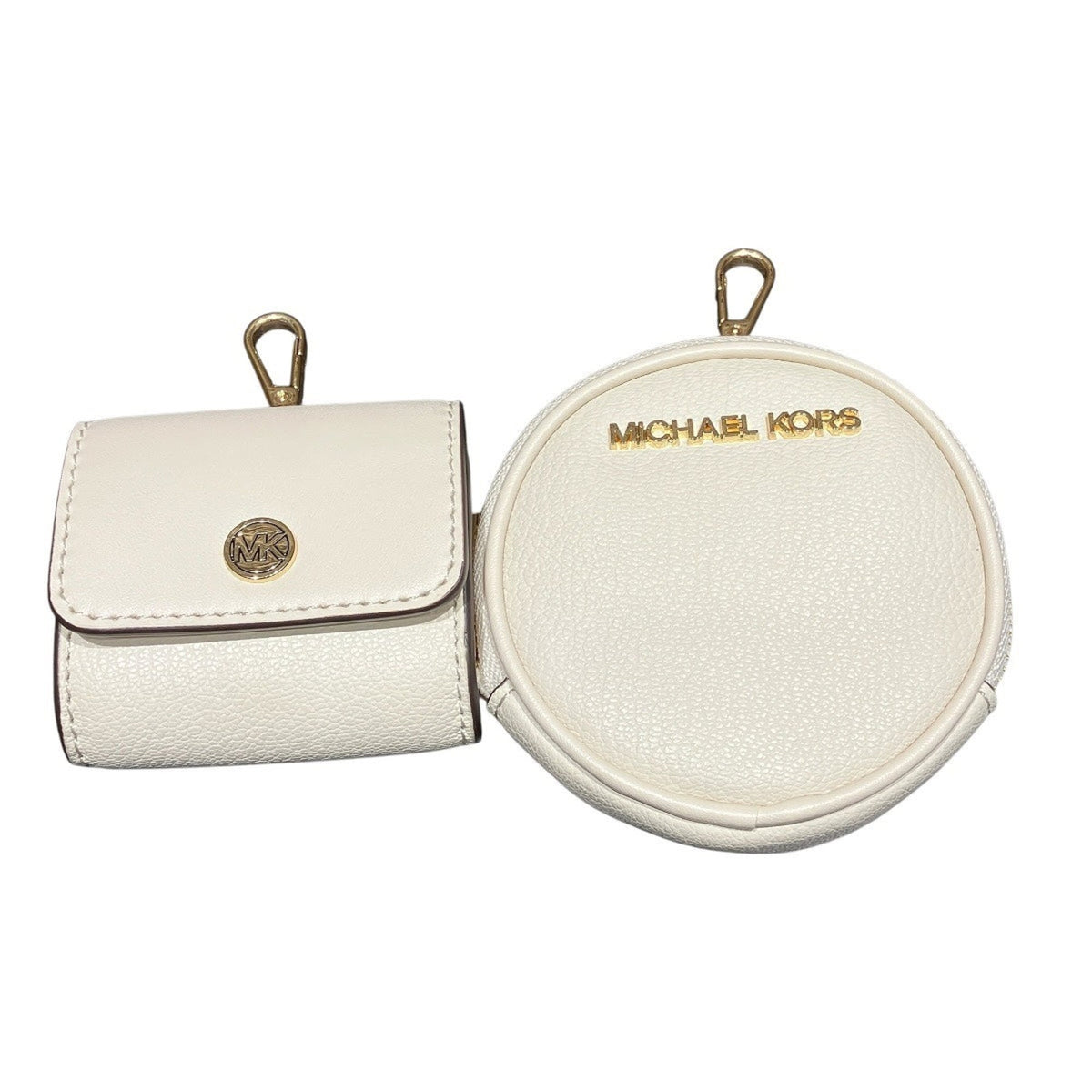 Michael Kors White Leather Pouch Shoulder Bag (Pre-Owned)