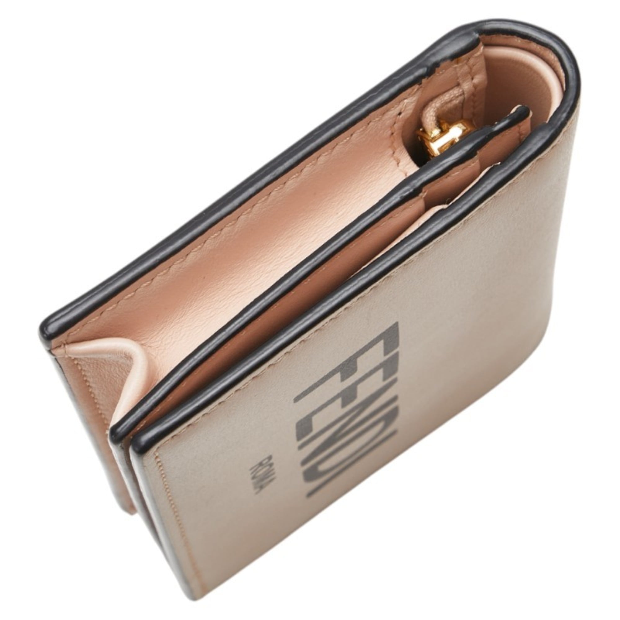 Fendi Black Pink Leather Wallet (Bi-Fold) (Pre-Owned)