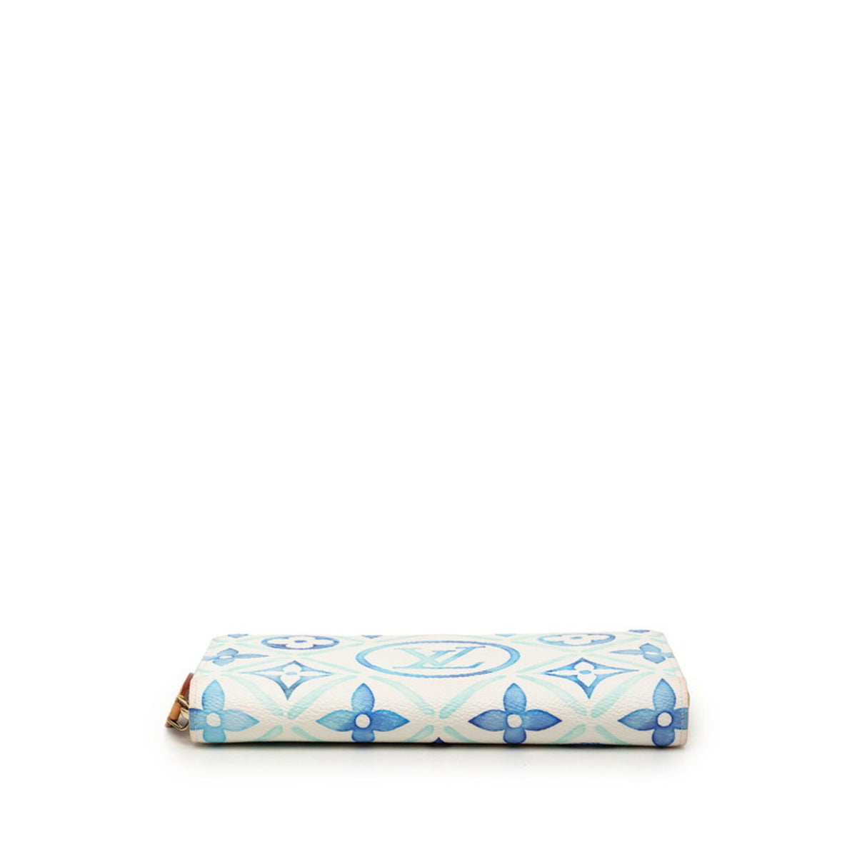 Louis Vuitton Blue White Pvc Leather Long Wallet (Bi-Fold) (Pre-Owned)