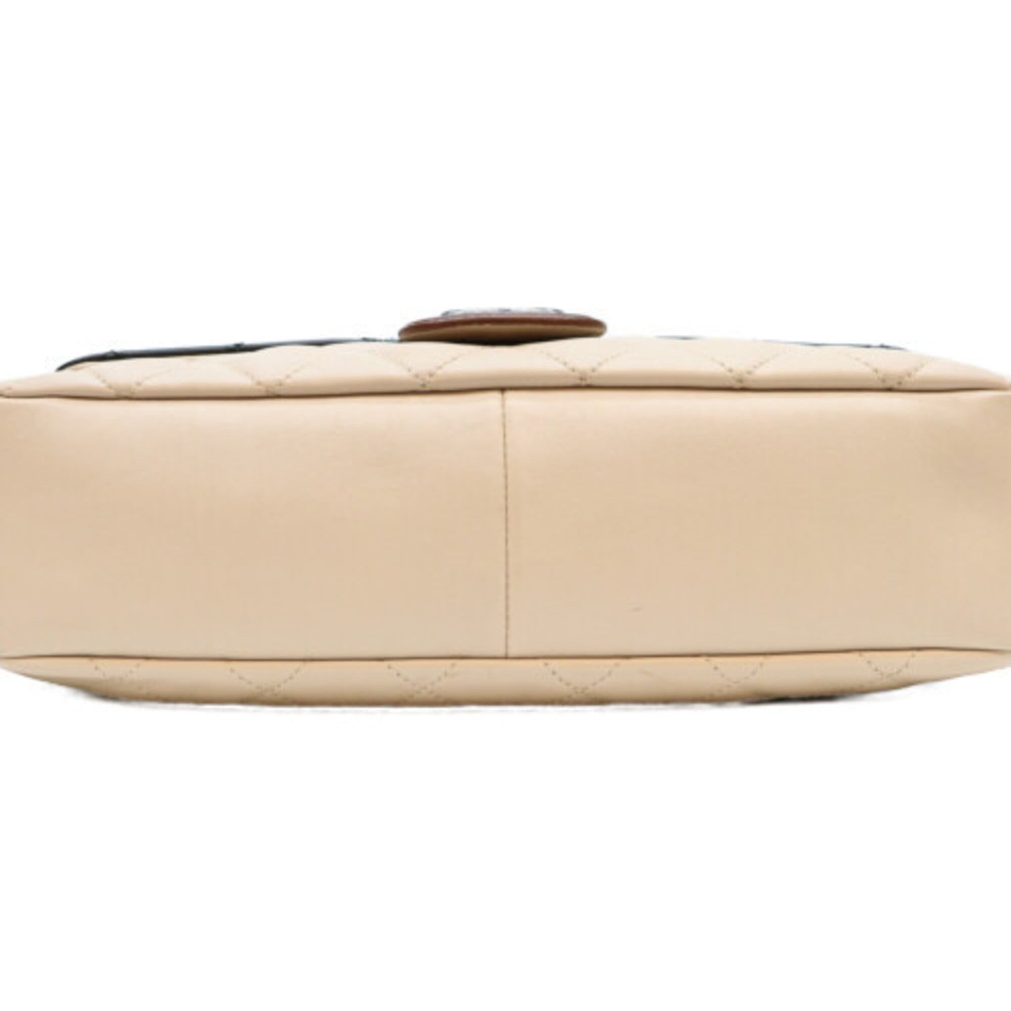 Chanel Black Ivory Leather Shoulder Bag (Pre-Owned)