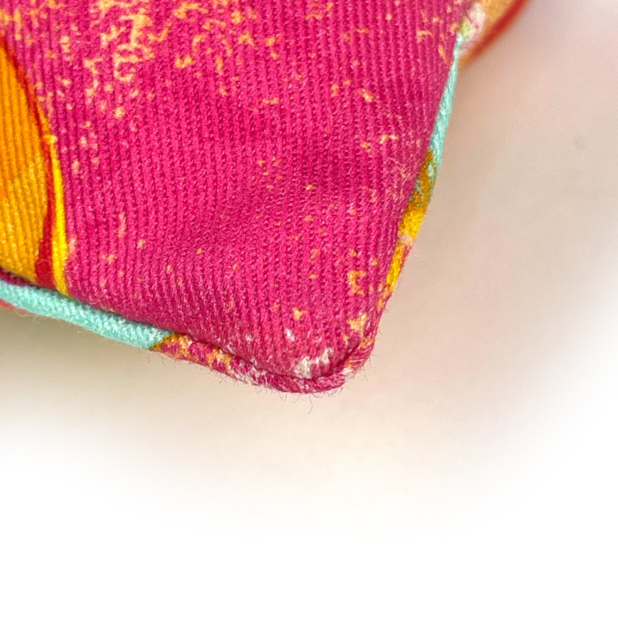 Loewe Multi-Color Orange Canvas Leather Pouch (Pre-Owned)