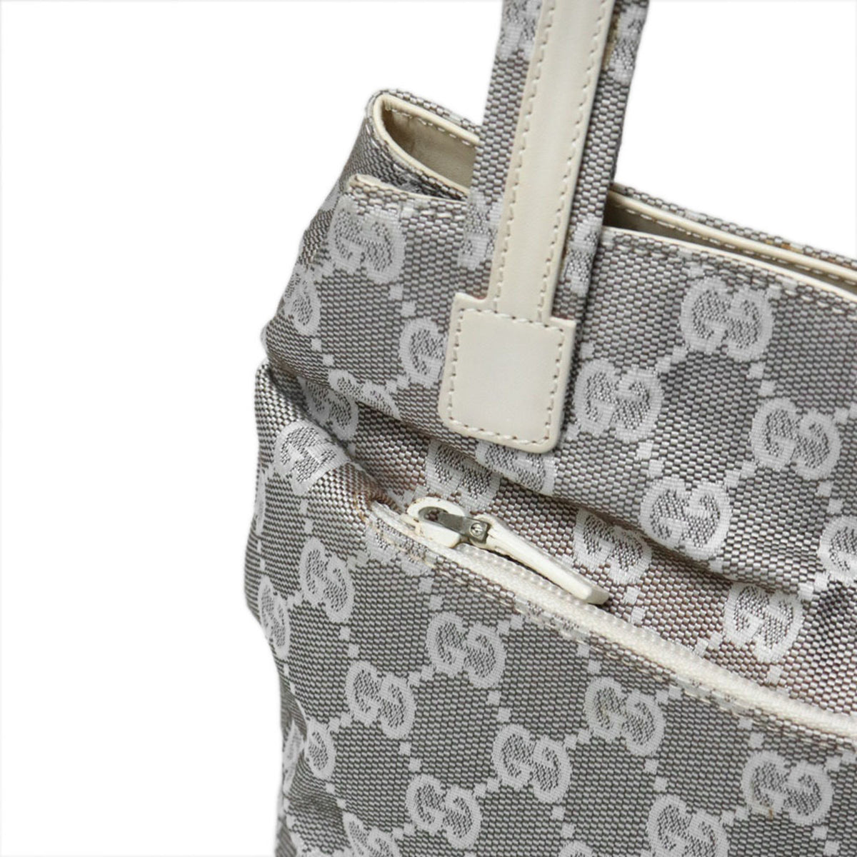 Gucci Gray Gg Canvas Tote Bag (Pre-Owned)