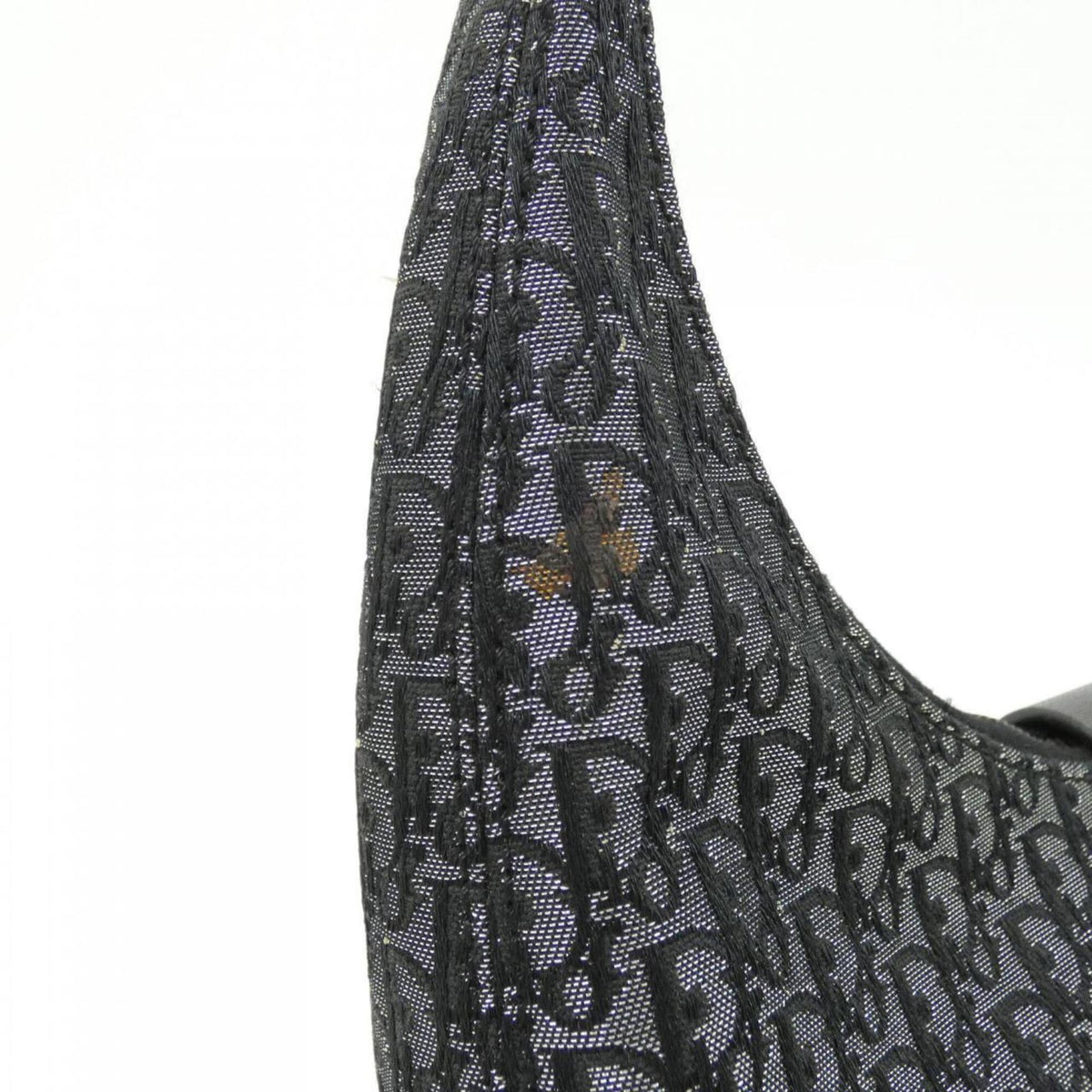 Christian Dior Black Canvas Leather Shoulder Bag (Pre-Owned)