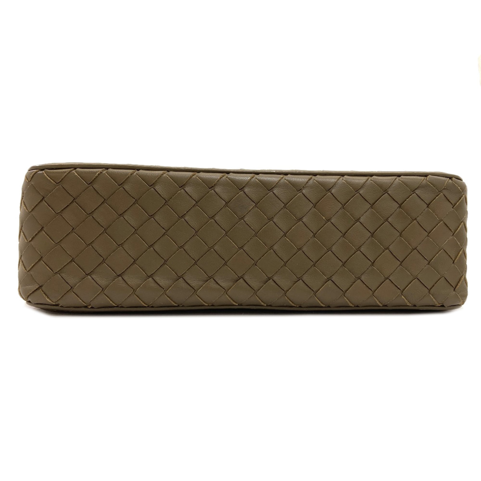 Bottega Veneta Green Leather Handbag (Pre-Owned)