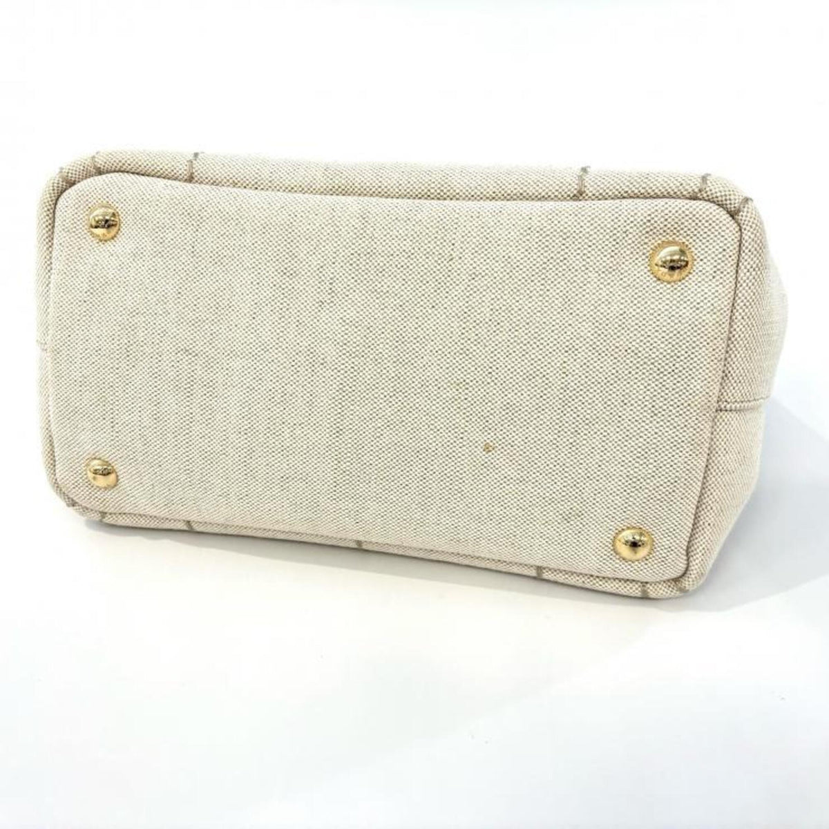 Prada Brown Canvas Handbag Shoulder Bag (Pre-Owned)