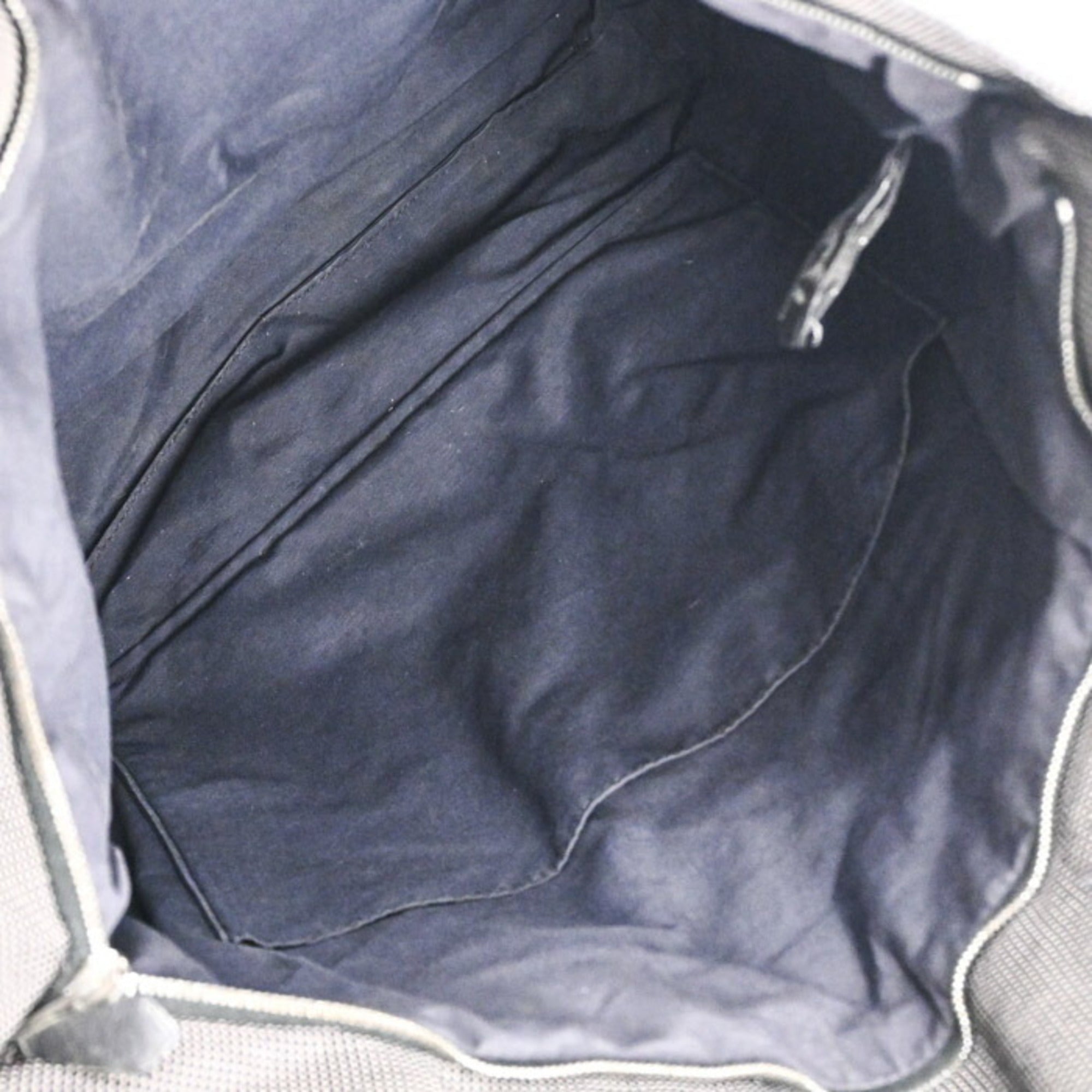 Hermes Gray Canvas Tote Bag (Pre-Owned)