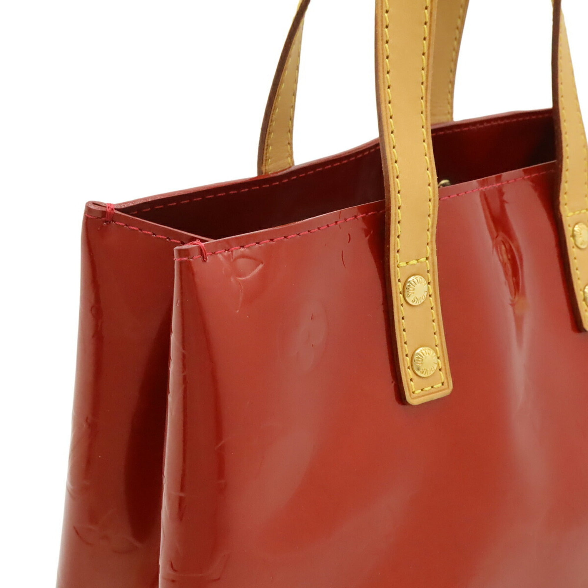 Louis Vuitton Pomme D'amour Red Color Monogram Vernis Handbag (Pre-Owned)