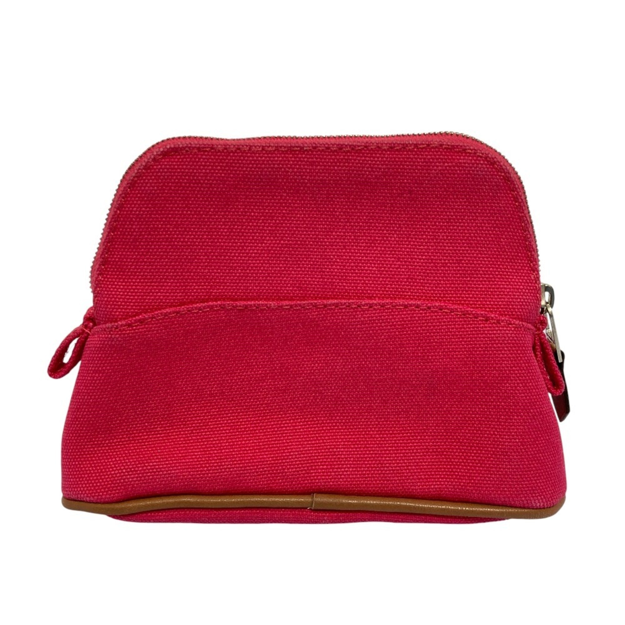 Hermes Pink Canvas Pouch (Pre-Owned)