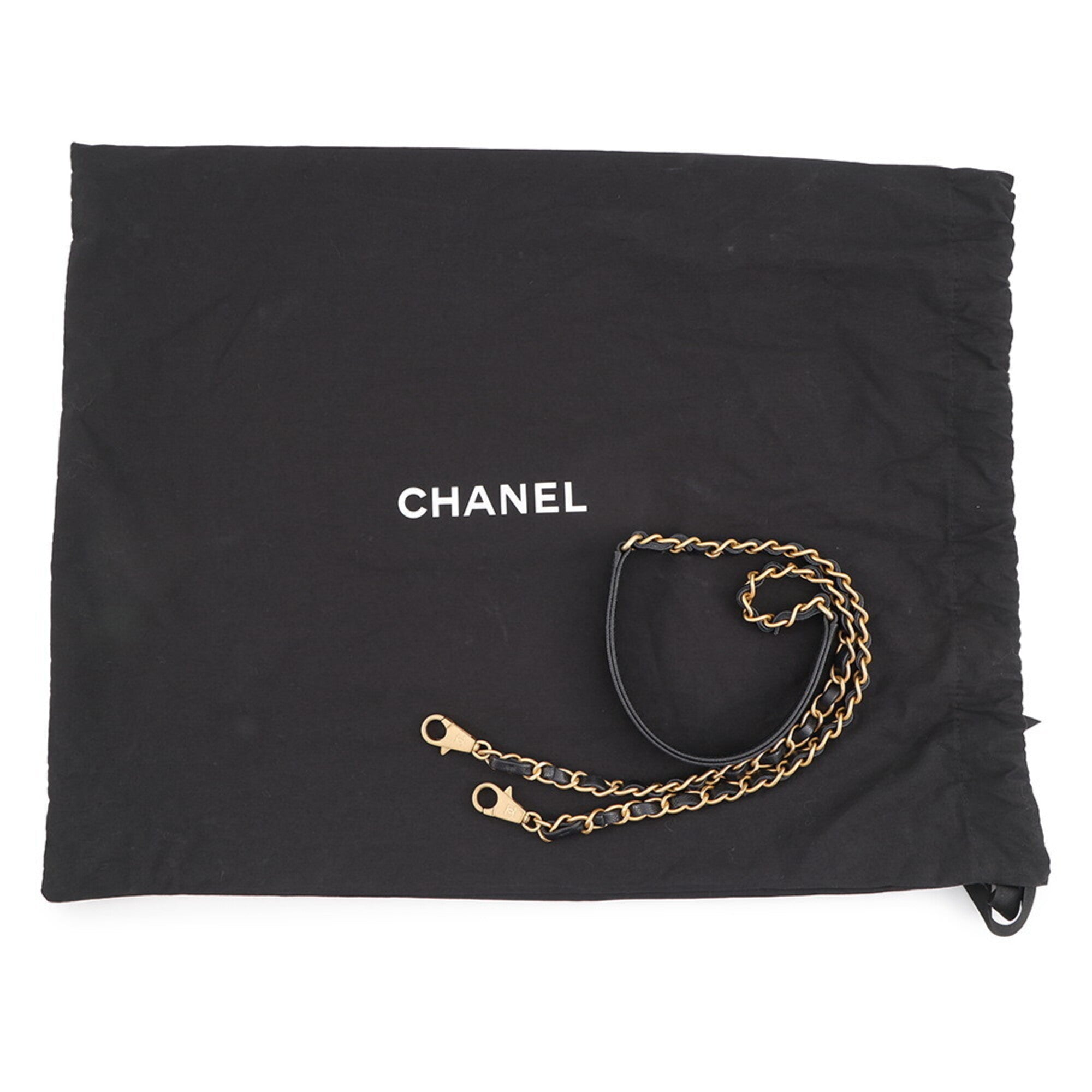 Chanel Matelasse Black Grained Calfskin Handbag (Pre-Owned)