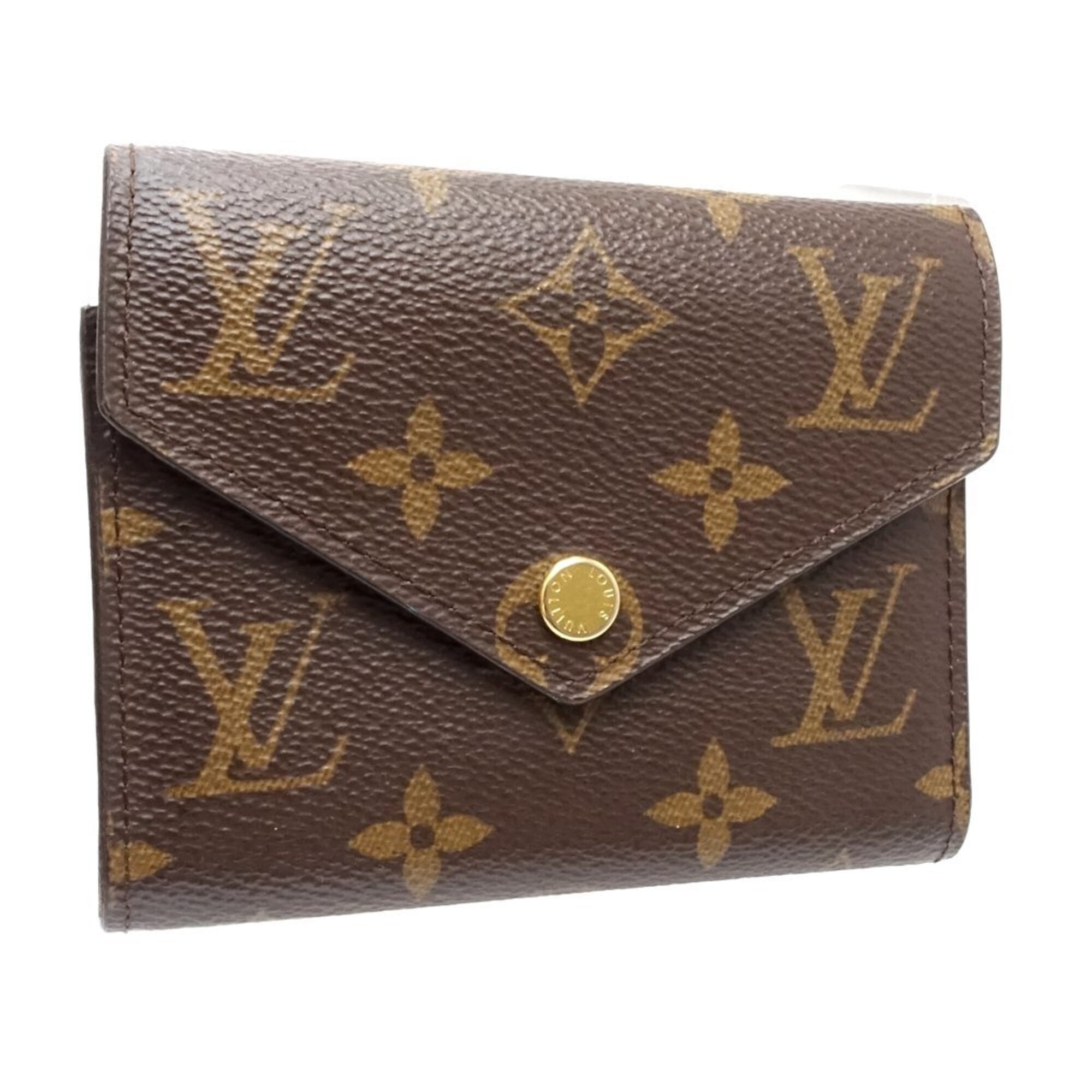 Louis Vuitton Monogram Brown Monogram Canvas Wallet (Tri-Fold) (Pre-Owned)