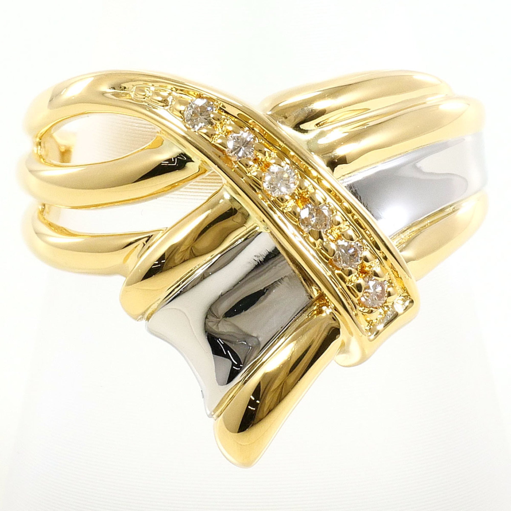 Unbranded Platinum Yellow Gold Yellow Gold (18K) Platinum 850 Band Ring (Pre-Owned)