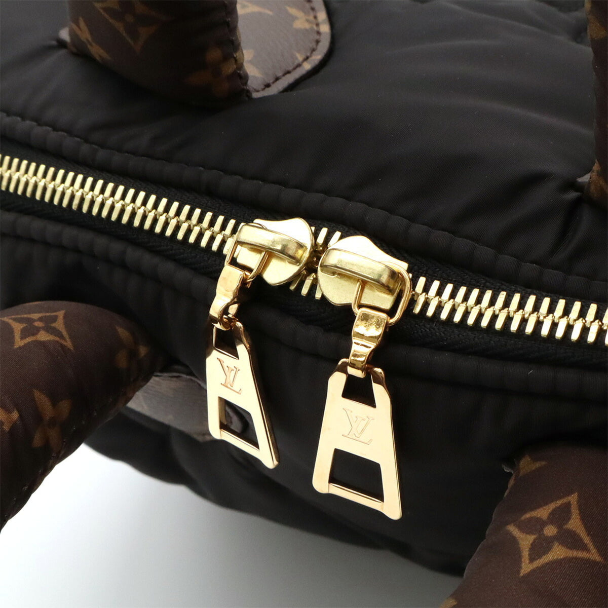 Louis Vuitton Black Nylon Monogram Canvas Handbag Shoulder Bag (Pre-Owned)