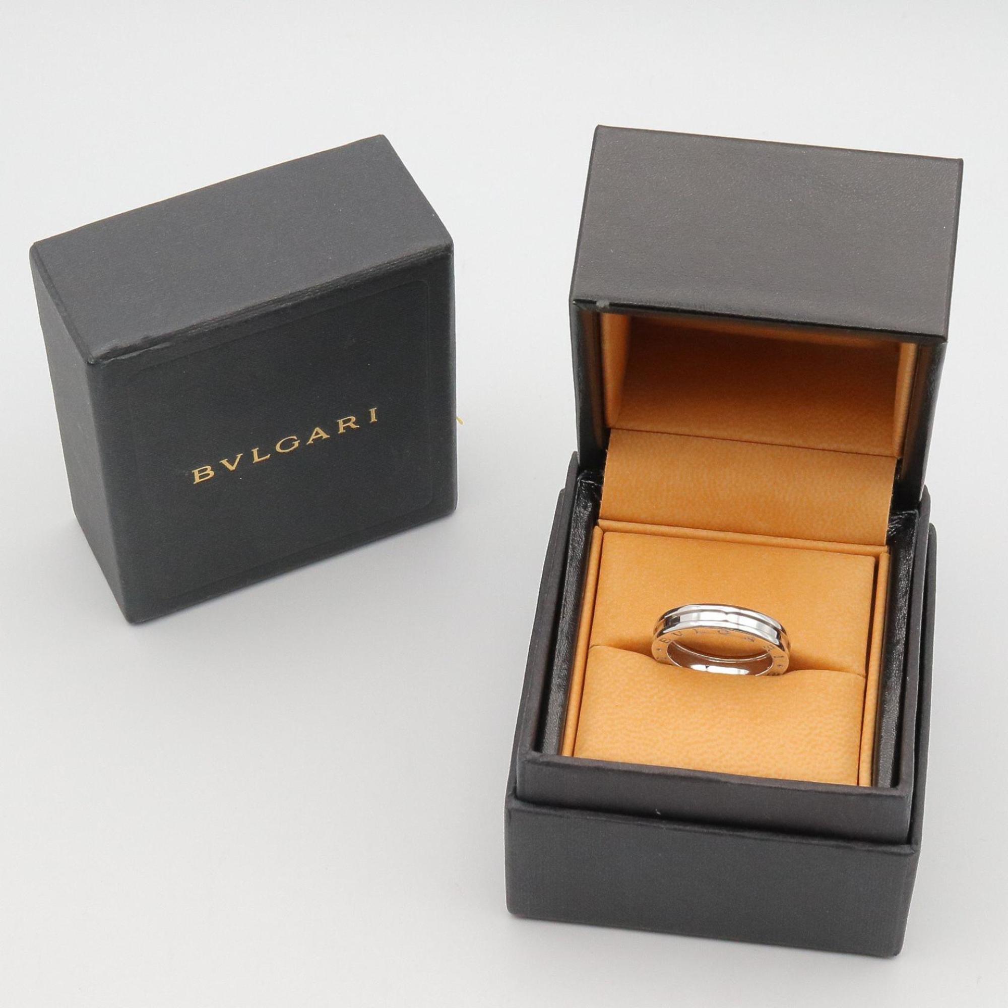 Bvlgari Silver White Gold (18K) Band Ring (Pre-Owned)