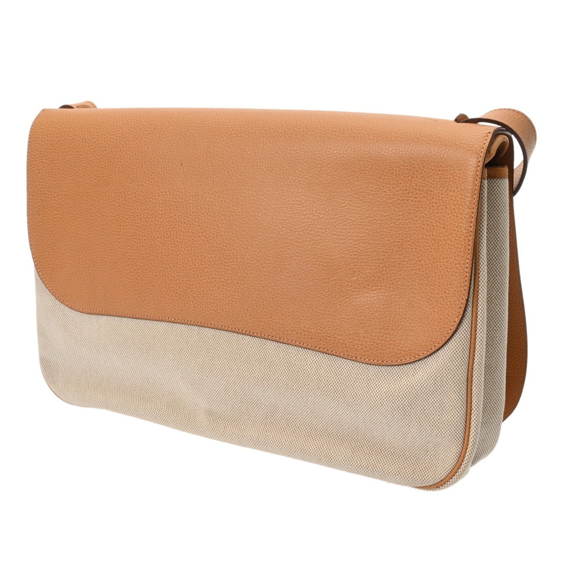 Hermes Ecru Natural Toile H Shoulder Bag (Pre-Owned)