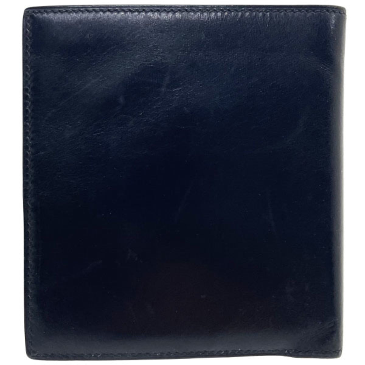 Hermes Kara Black Leather Bill Wallet (Bi-Fold) (Pre-Owned)