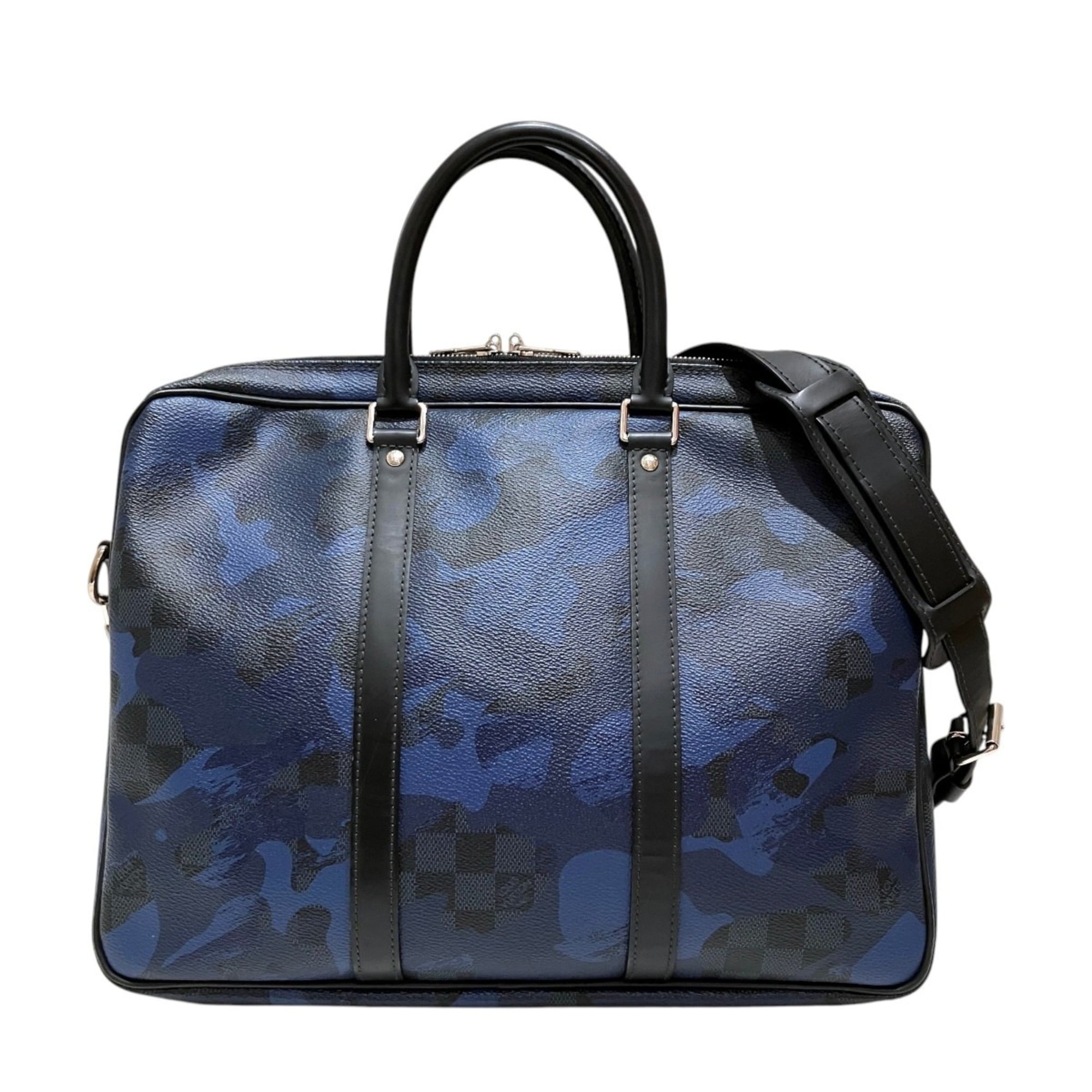 Louis Vuitton Damier Cobalt Damier Canvas Leather (Pre-Owned)
