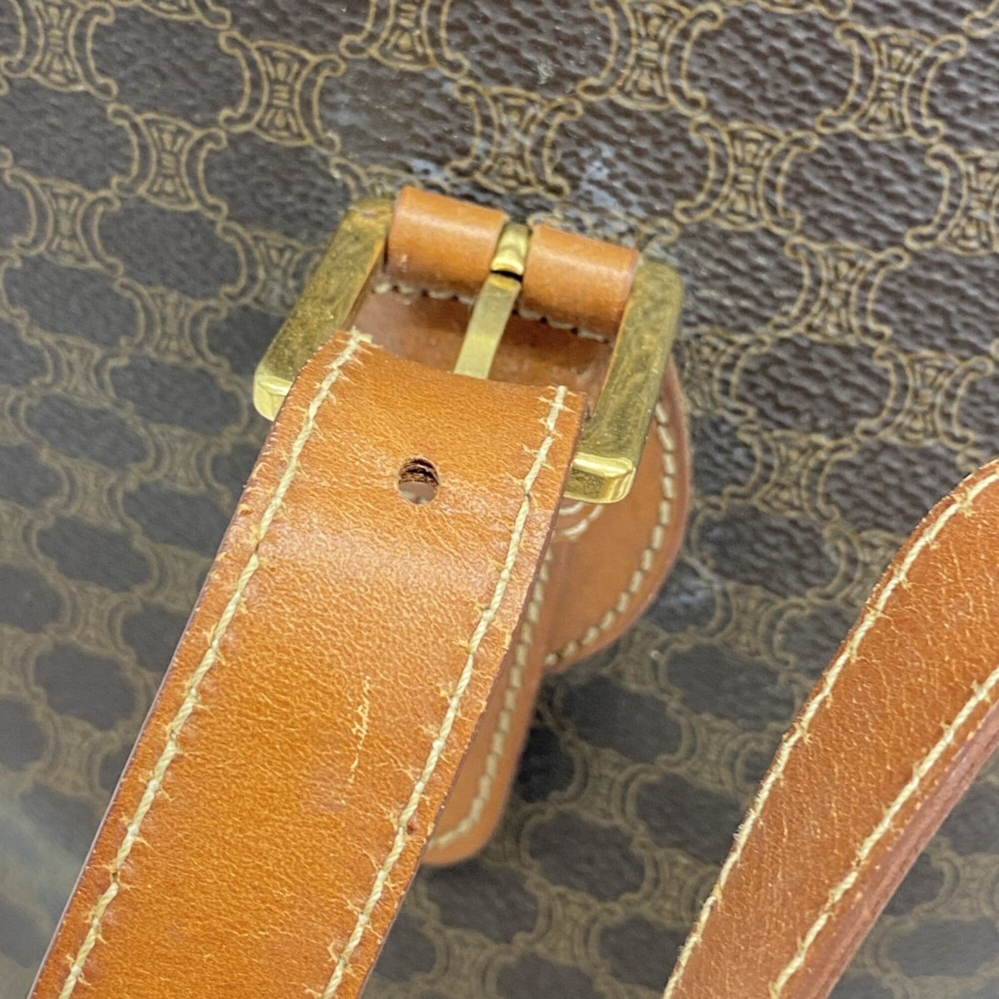 Celine Brown Pvc Tote Bag (Pre-Owned)