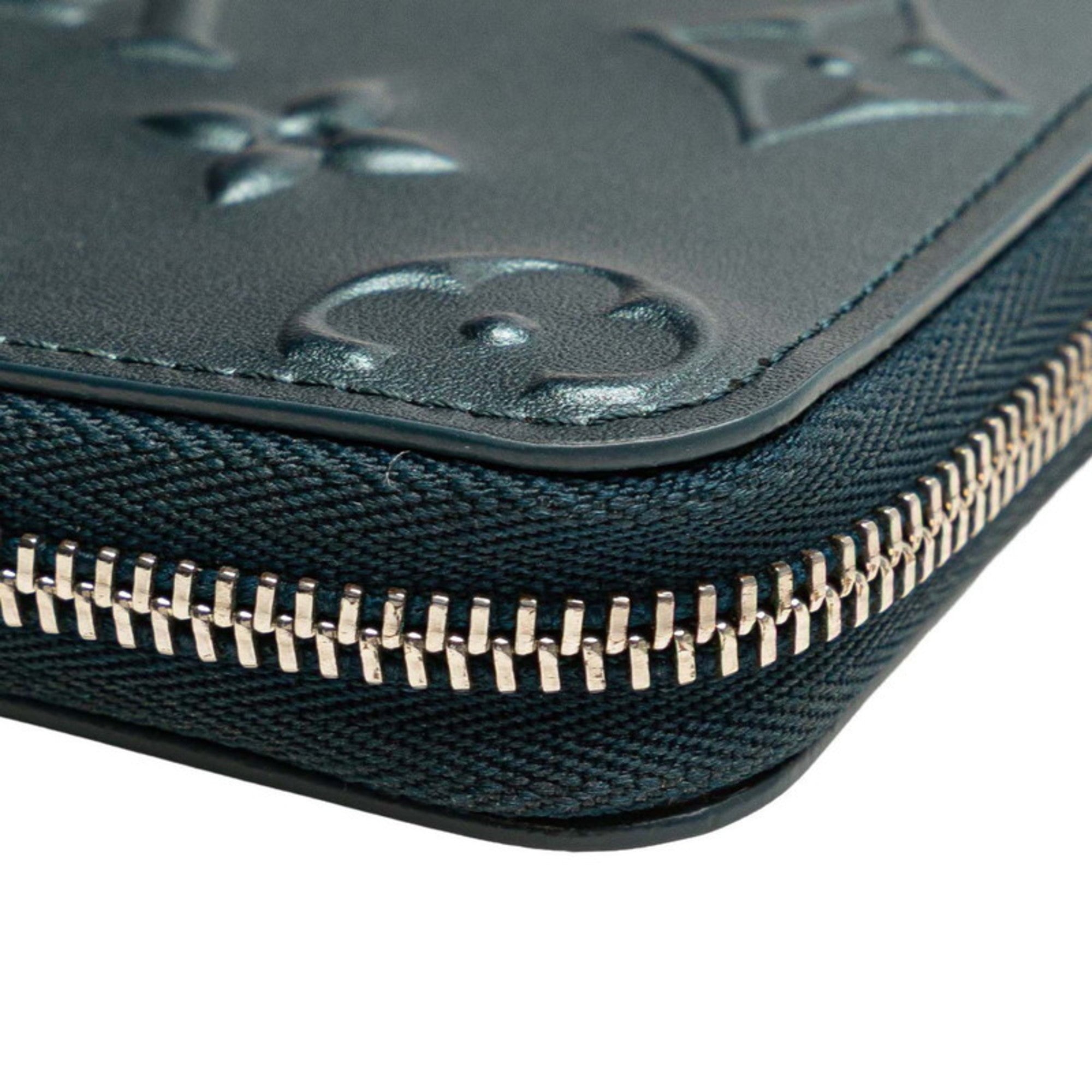 Louis Vuitton Blue Leather Coin Purse/Coin Case (Pre-Owned)