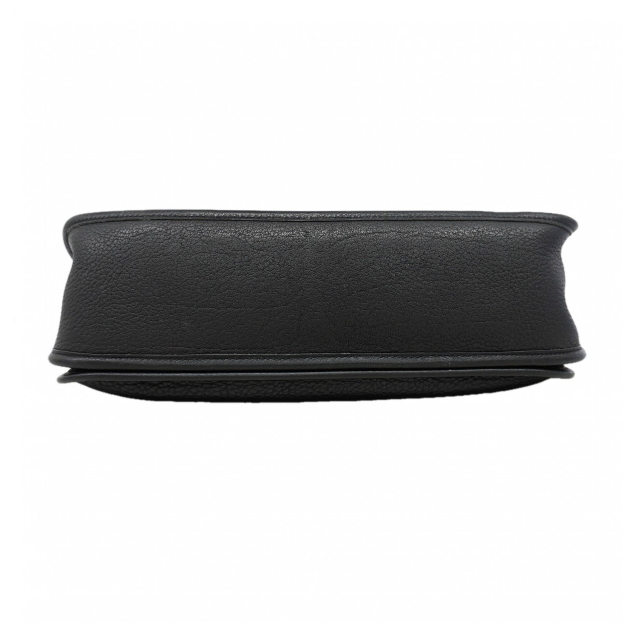 Hermes Black Taurillon Clemence Leather Shoulder Bag (Pre-Owned)