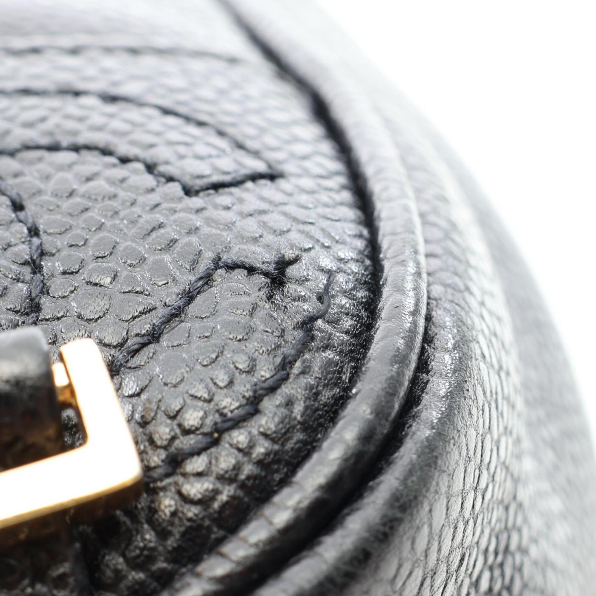Chanel Black Grained Calfskin Backpack Handbag (Pre-Owned)