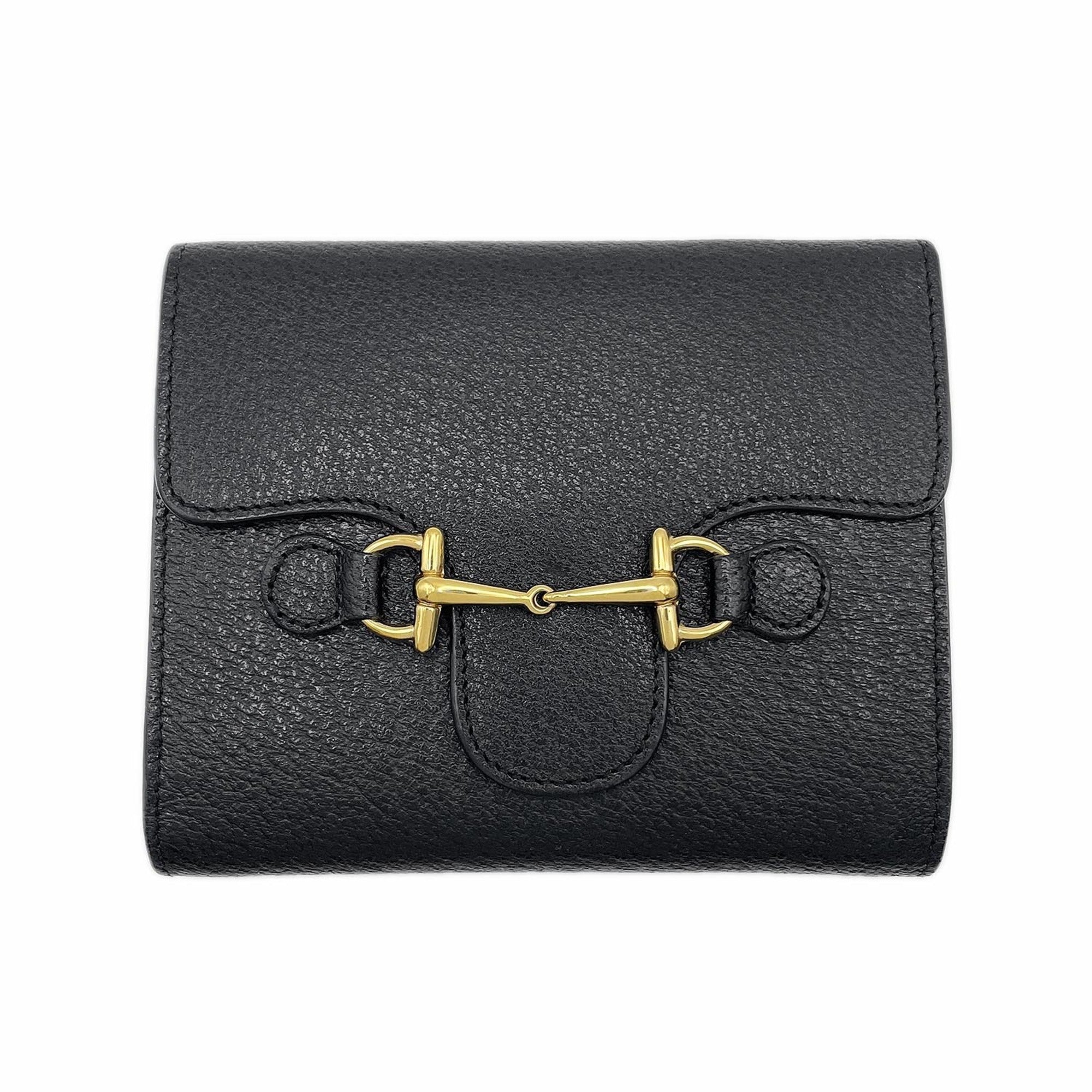 Gucci Black Leather Wallet (Tri-Fold) (Pre-Owned)