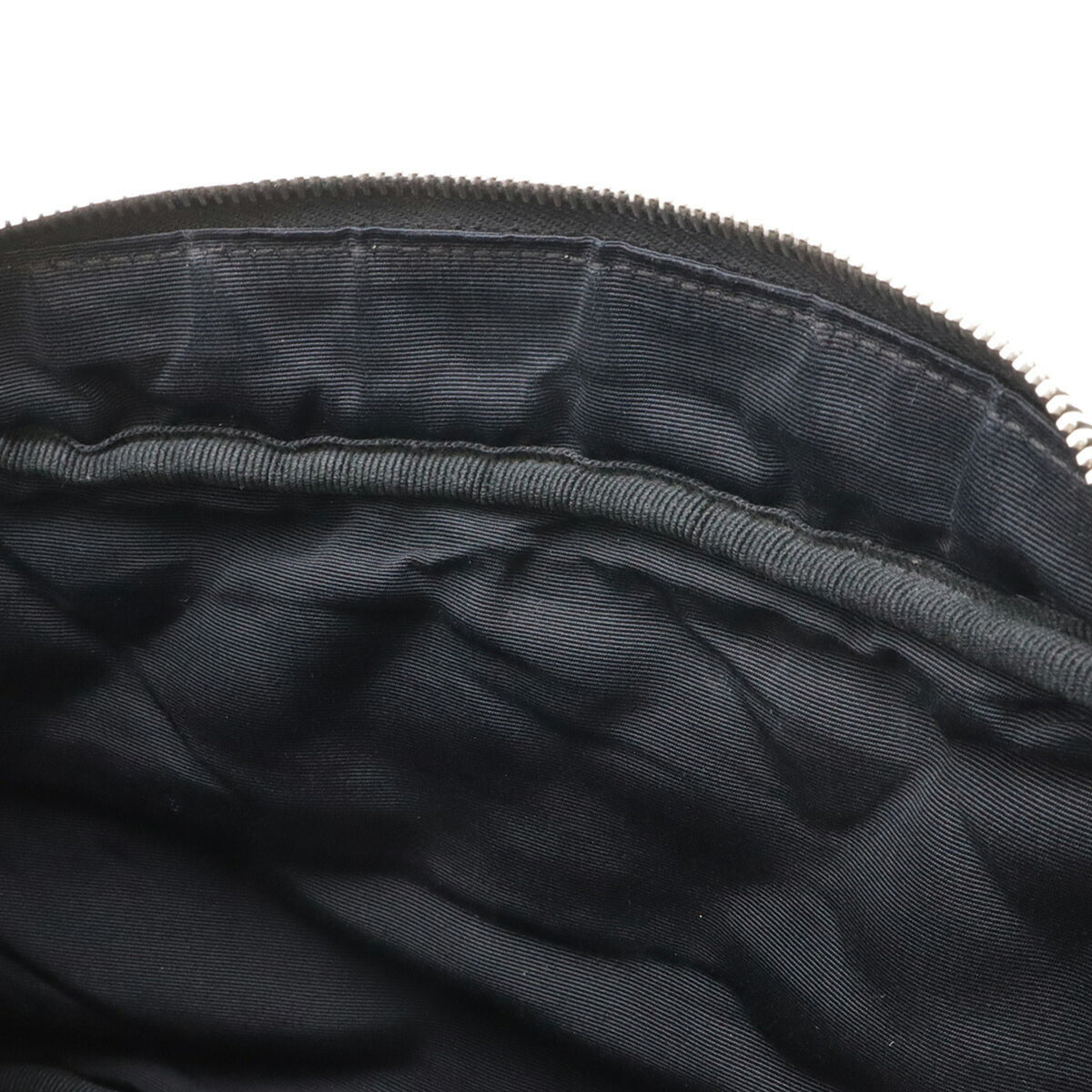 Chanel 2.55 Black Ivory Satin Canvas Shoulder Bag (Pre-Owned)