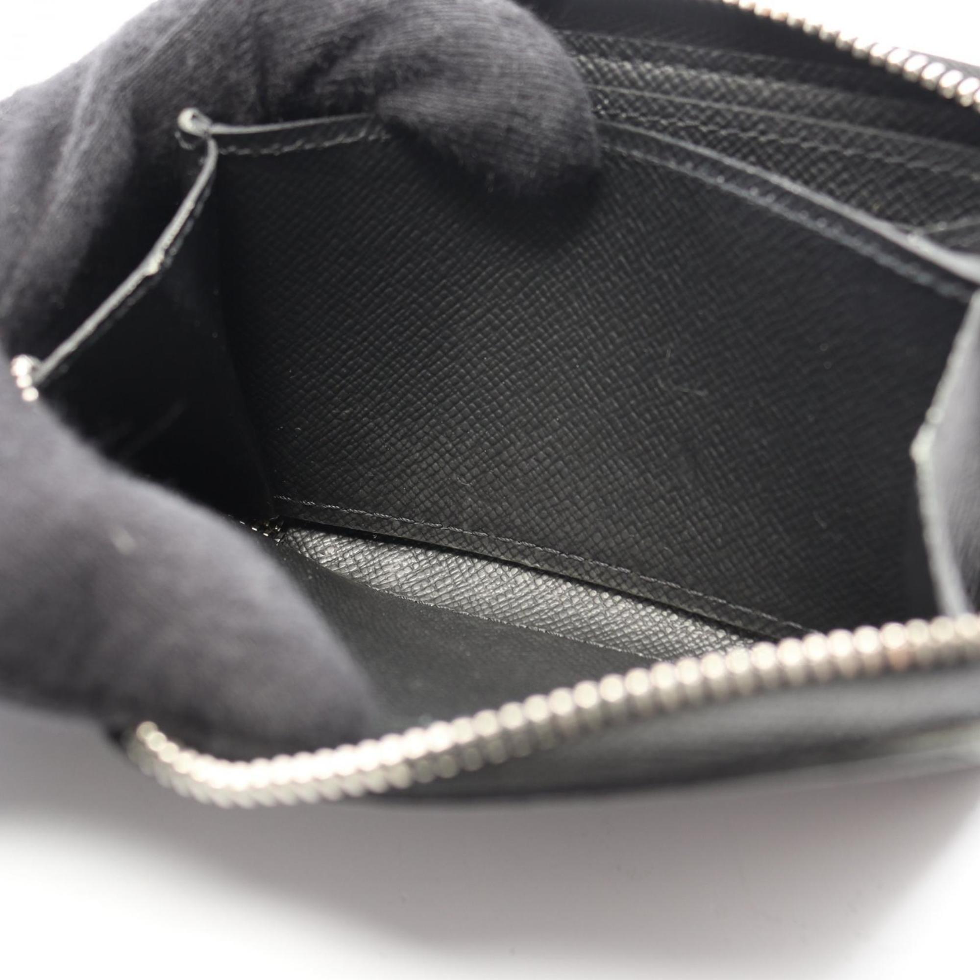 Louis Vuitton Black Taiga Leather Coin Purse/Coin Case (Pre-Owned)