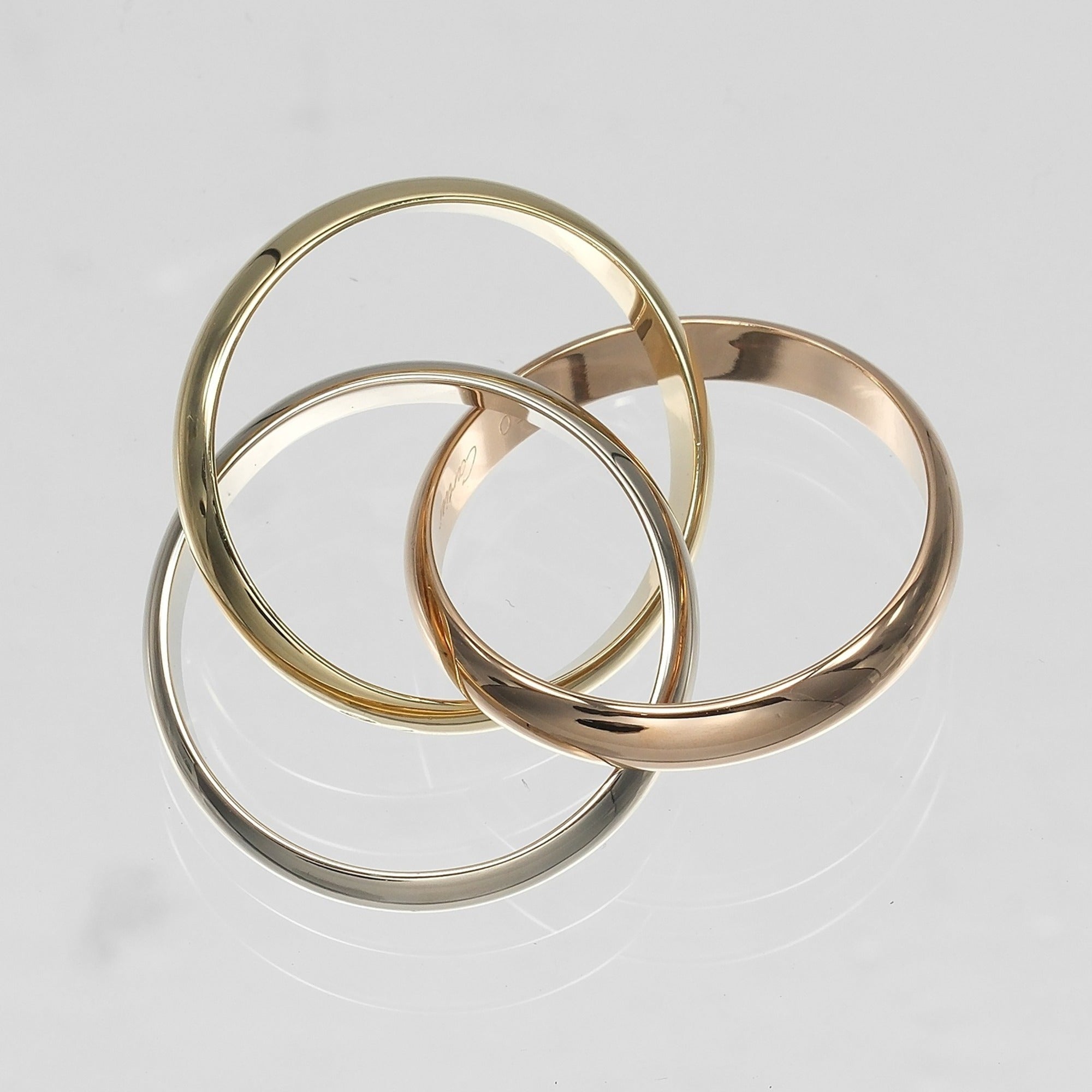 Cartier Yellow Gold (18K) Pink Gold (18K) White Gold (18K) Band Ring (Pre-Owned)