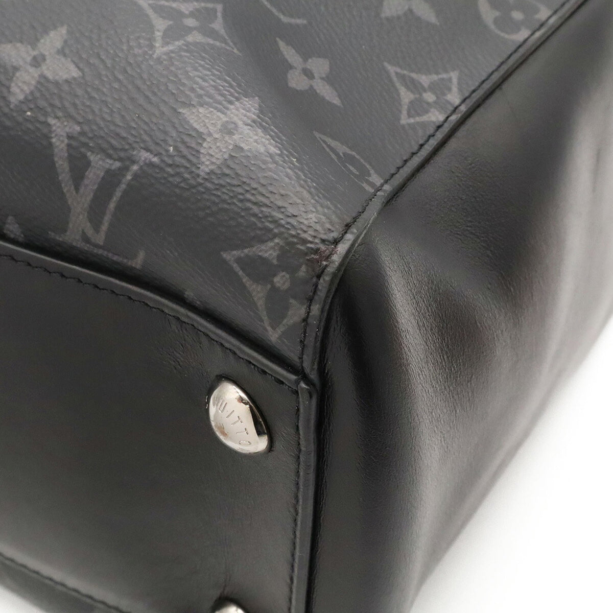 Louis Vuitton Black Gray Monogram Eclipse Monogram Eclipse Handbag Pouch Tote Bag (Pre-Owned)